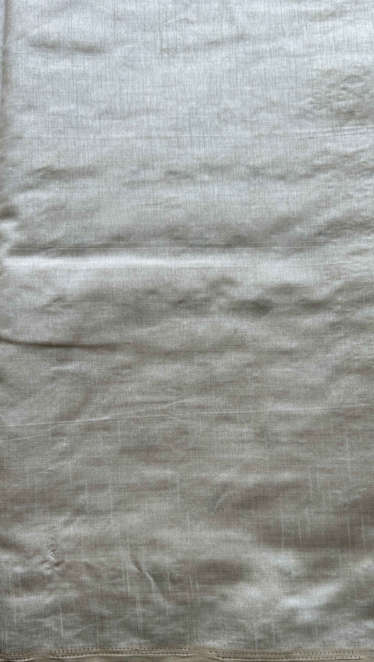 Semi Tussar Saree Off White Colored complemented with a Embroidery Border. - Sampradaya Designer Studio