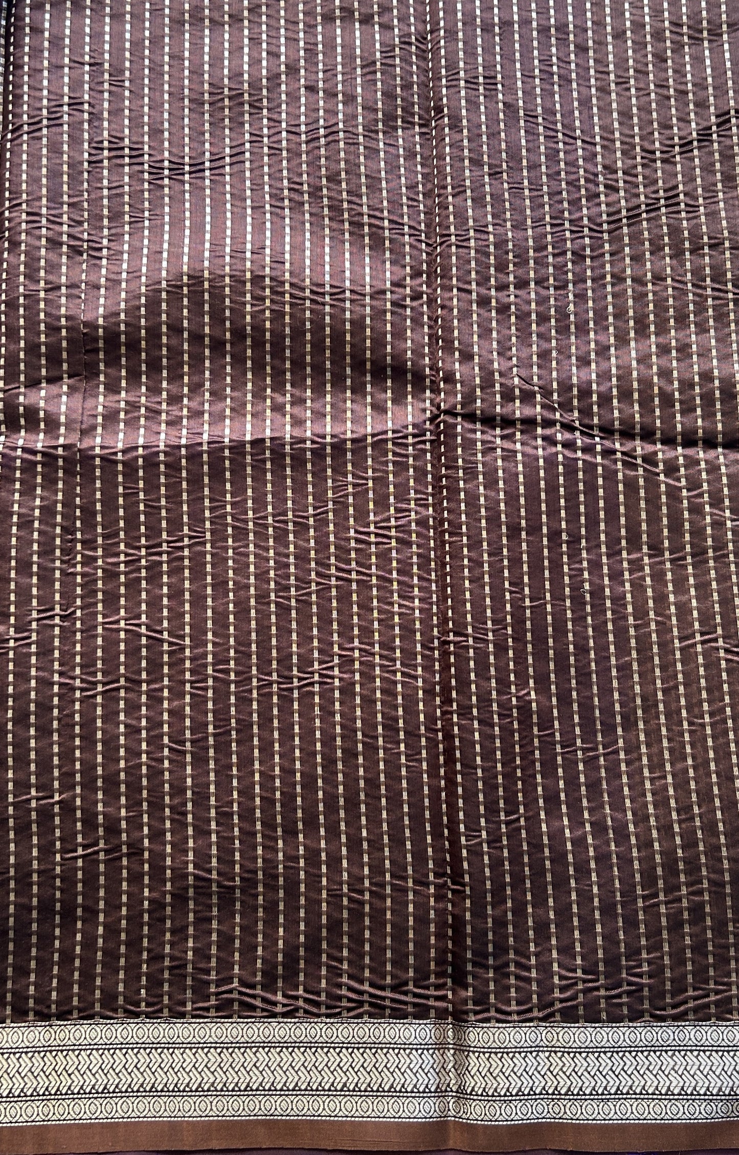 Banarasi Katan Silk Saree Royal Blue Colored Elegantly Paired with a Zari border. - Sampradaya Designer Studio