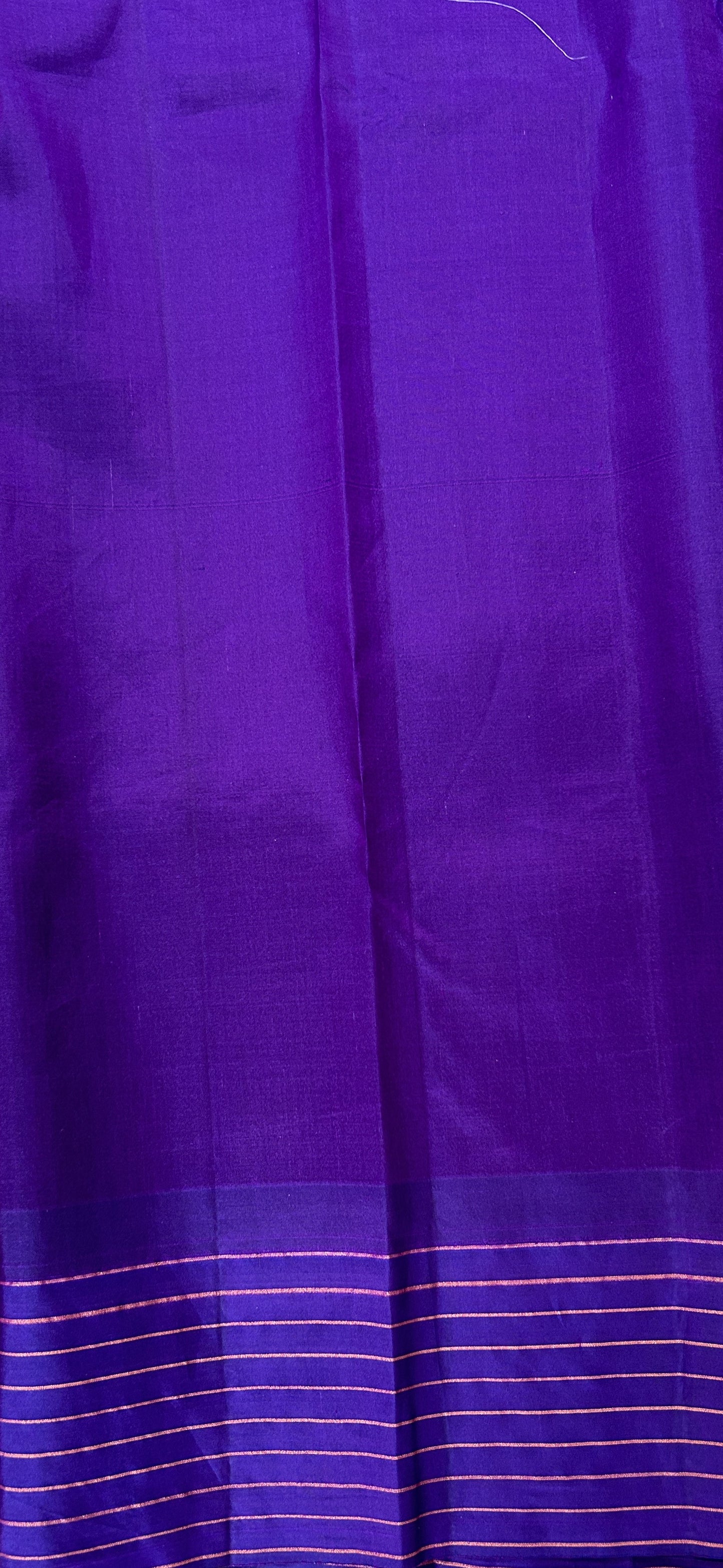 Gadwal Pattu Saree Pink colored saree complemented with a Dark Blue Checks Border - Sampradaya Designer Studio