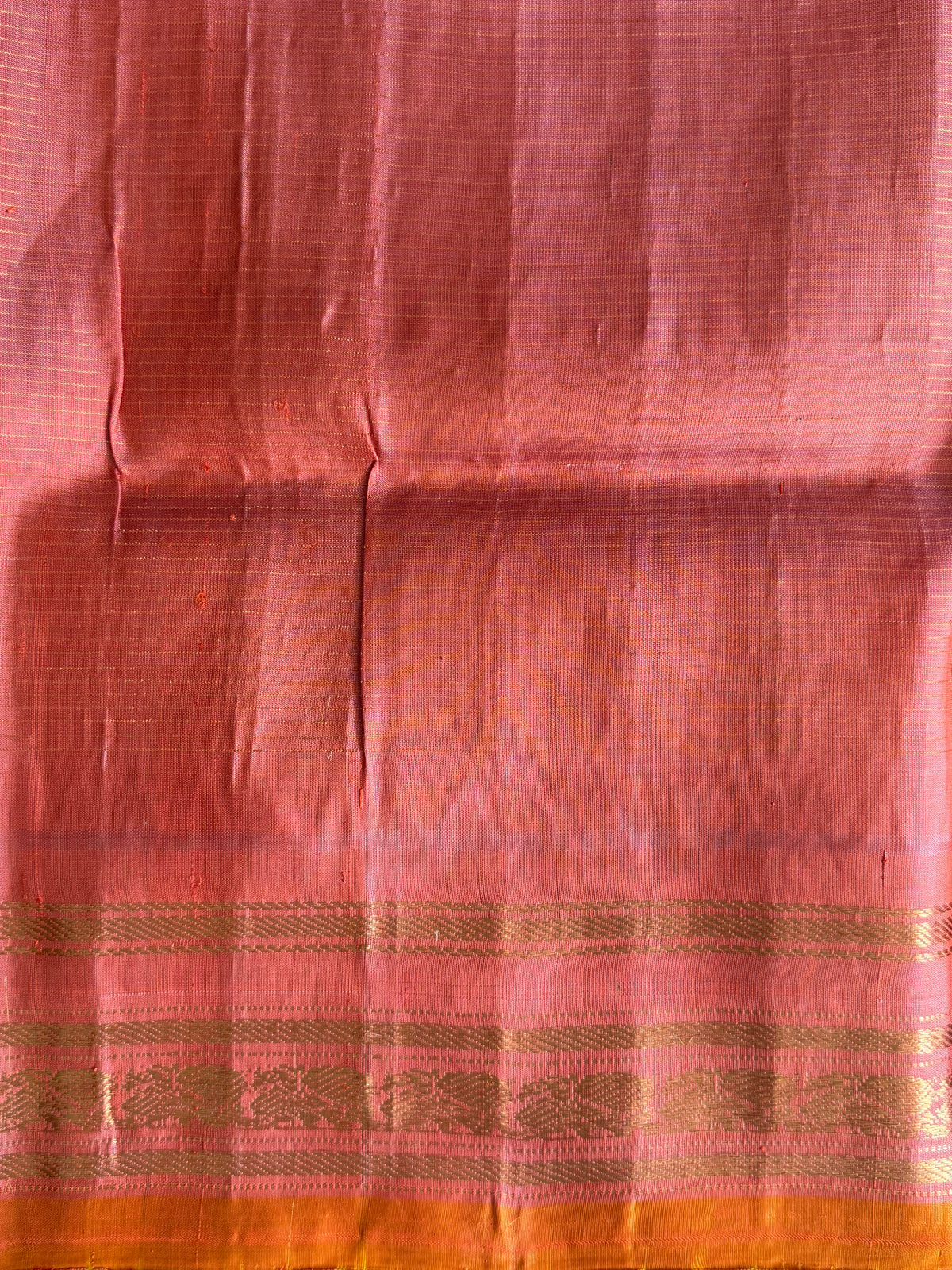 Royal Blue Gadwal Silk Saree with Gold Zari Border — Pure Handloom | Silk Mark Certified