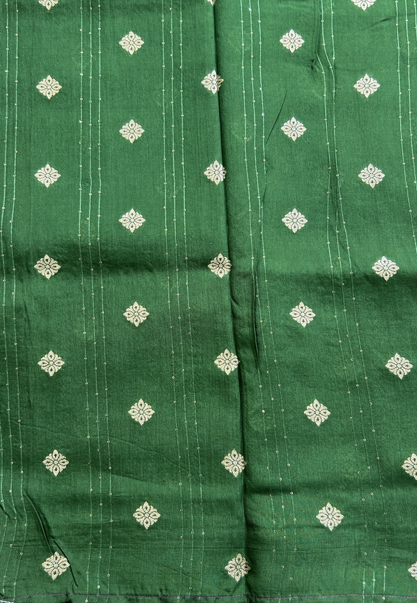 Semi Georgette Saree Purple Colored Complemented with a Zari Border. - Sampradaya Designer Studio