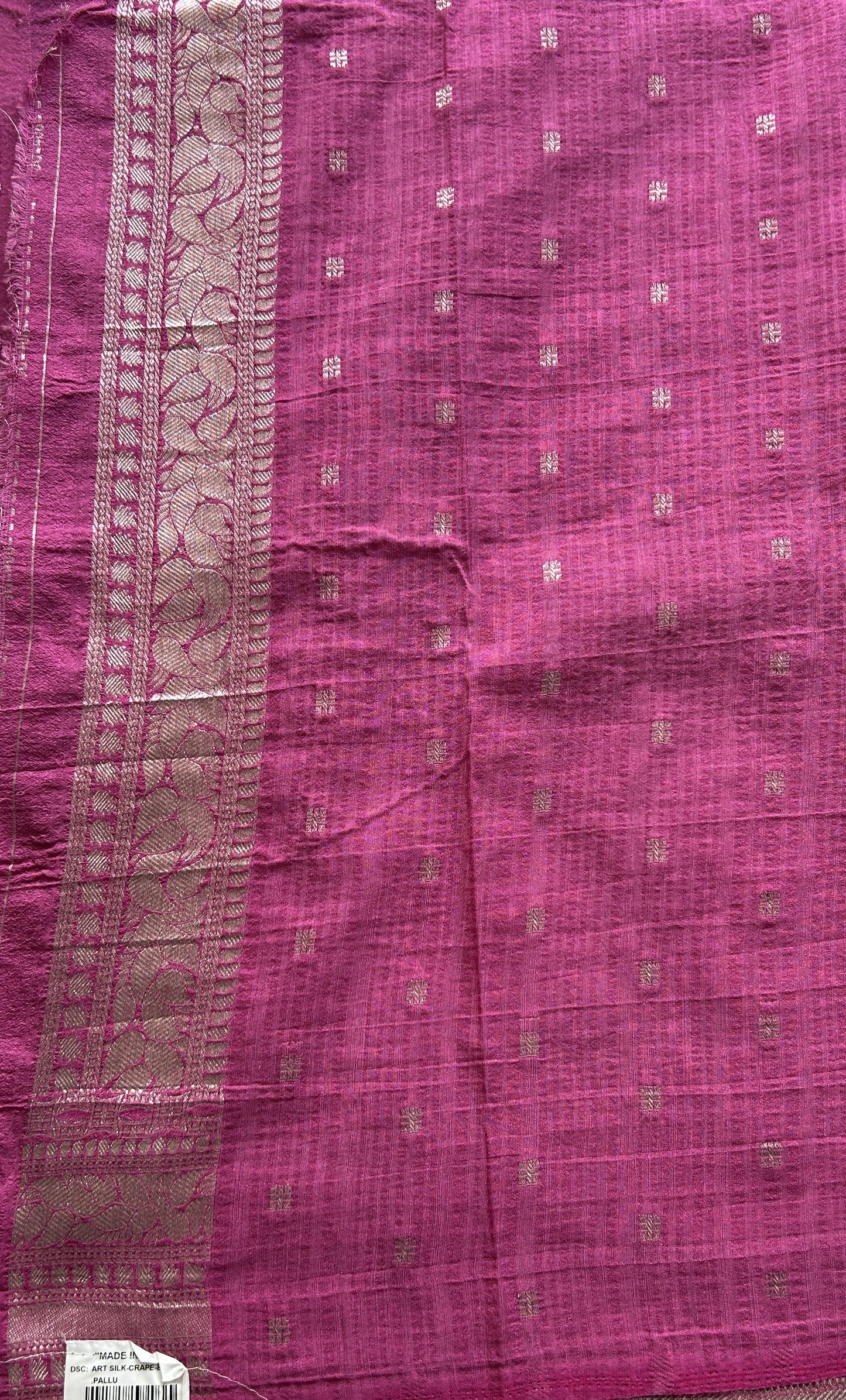 Semi Georgette Plain Saree Indigo Blue Colored Elegantly Paired with a Zari Border. - Sampradaya Designer Studio