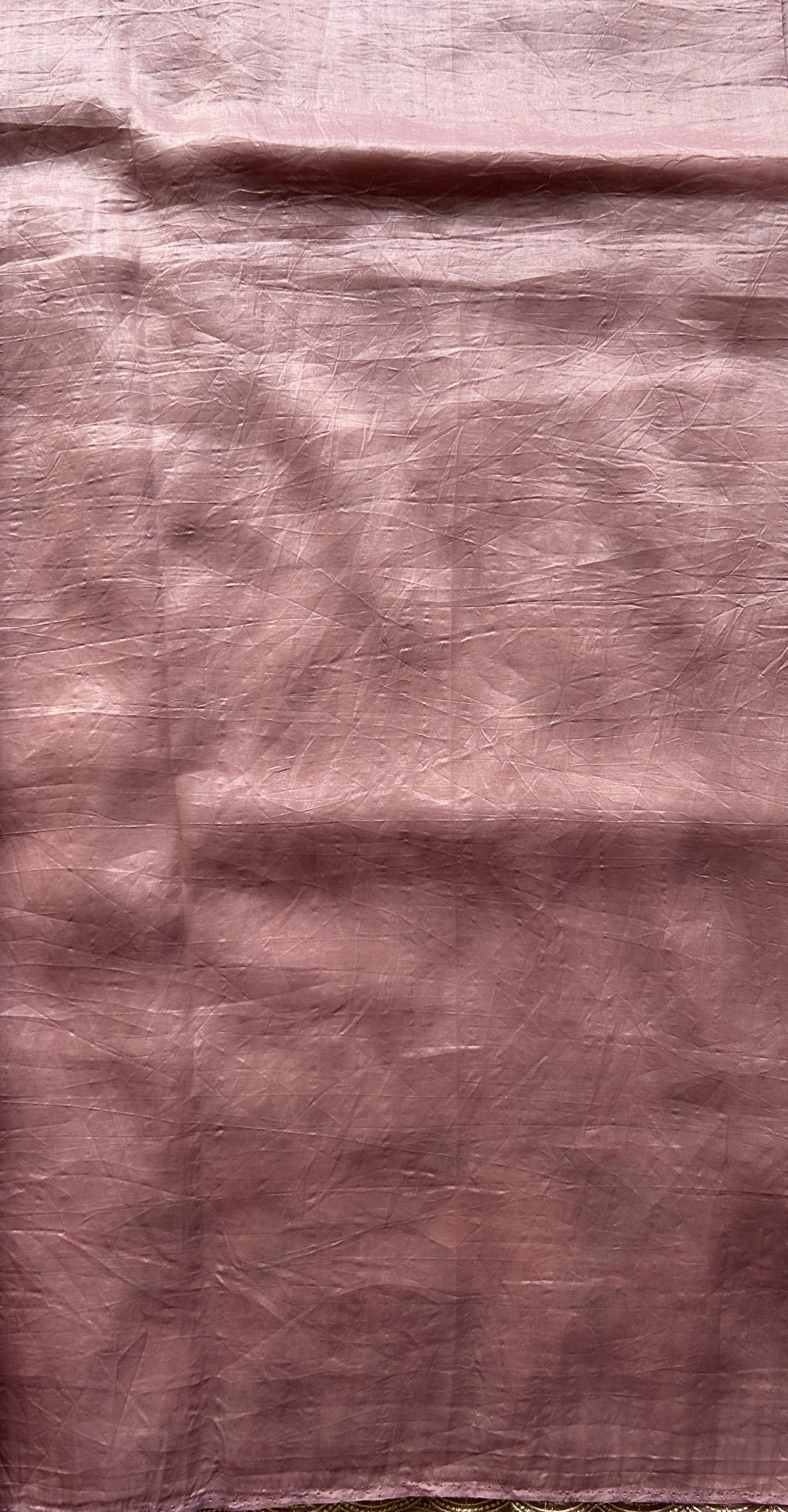 Inox Silk Saree Light Lilac Colored Elegantly Paired with a Embroidered Scallop Border. - Sampradaya Designer Studio
