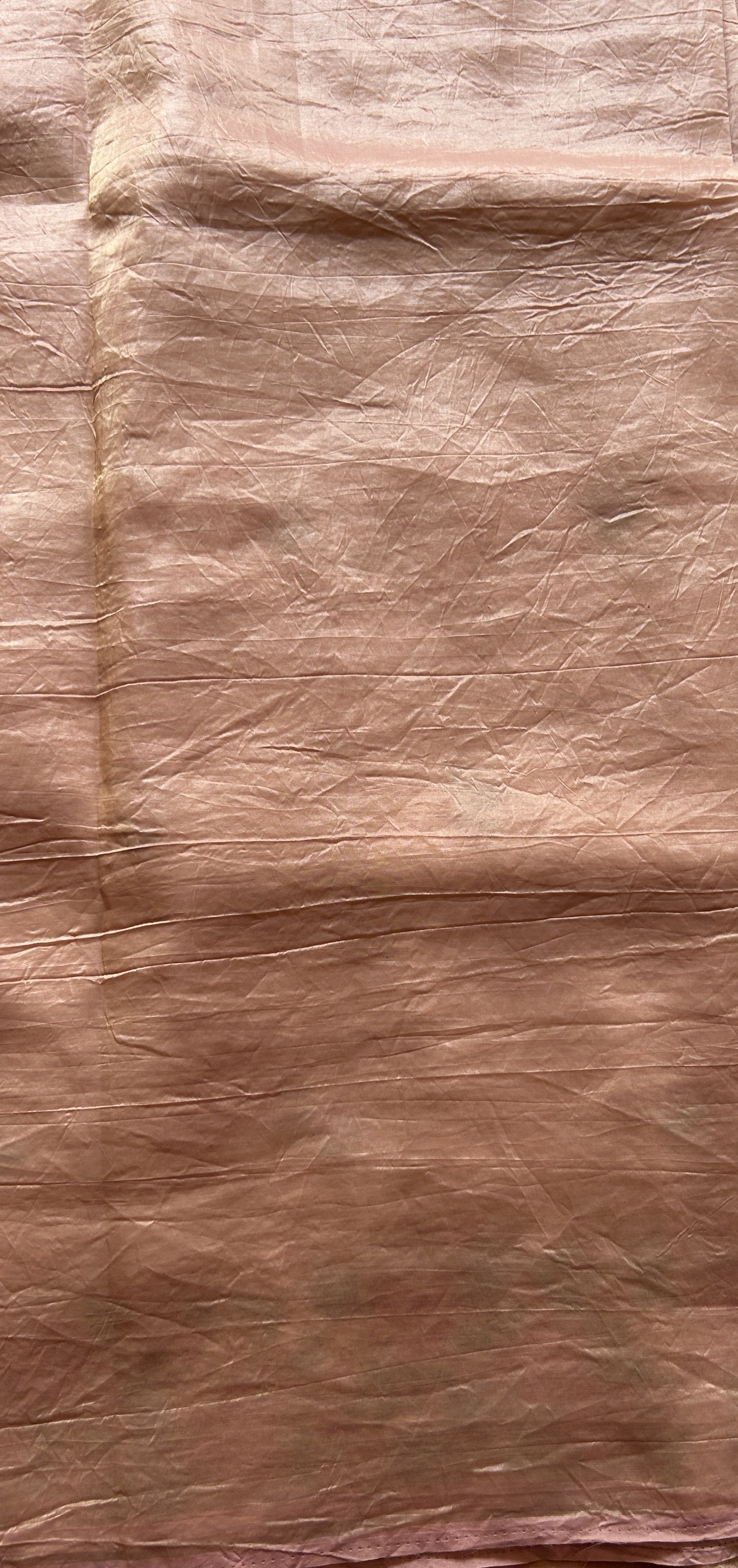 Inox Silk Saree Light Onion Pink Colored Complemented with a Embroidered Border. - Sampradaya Designer Studio