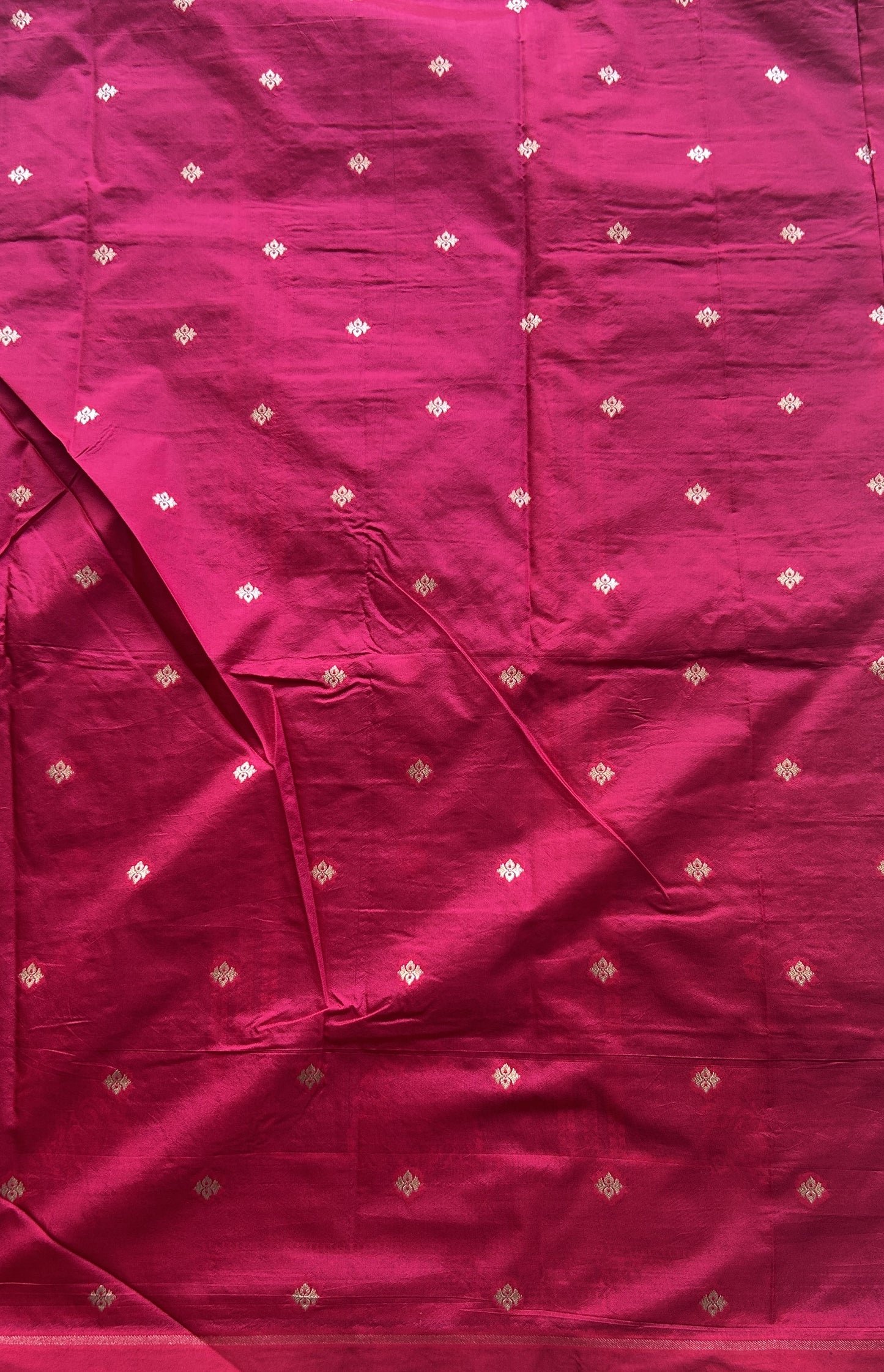 Semi Raw Silk Saree Teal Blue Colored Elegantly Paired with a Zari Border. - Sampradaya Designer Studio