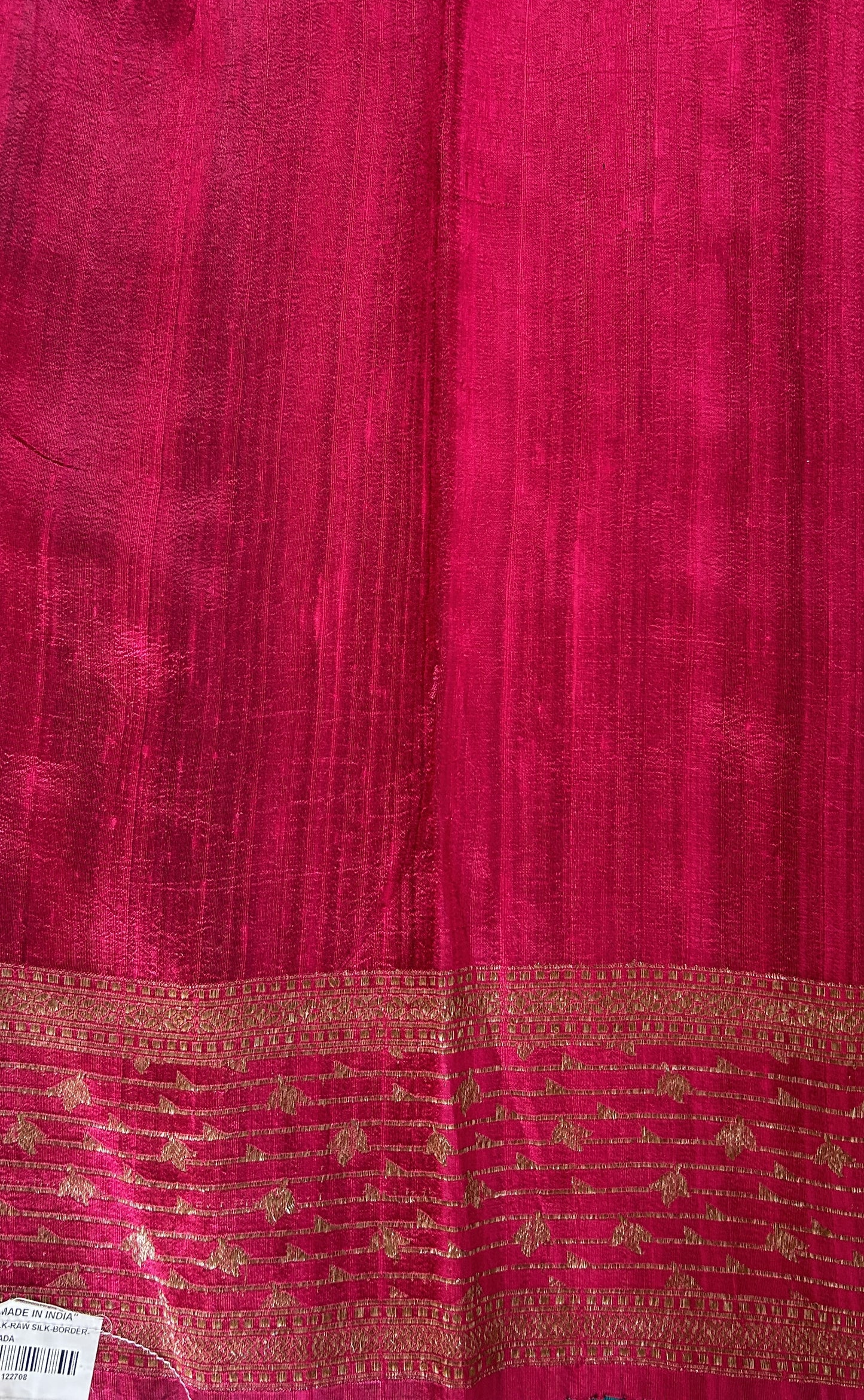 Banarasi Raw Silk Sarees Pantone Colored Saree Complemented With a Intricate Weaving Border - Sampradaya Designer Studio