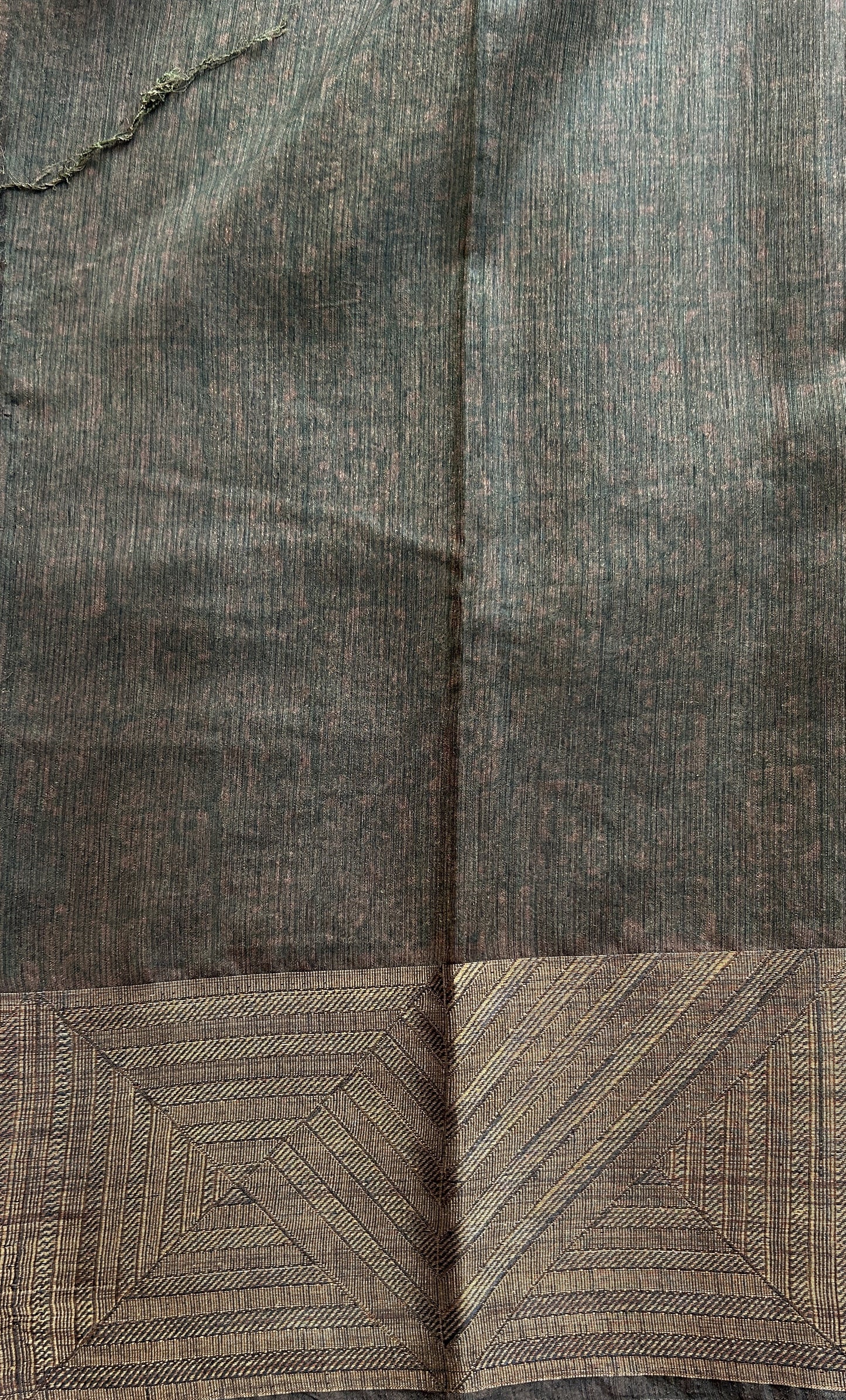 Maheshwari Chanderi Cotton Saree Snuff Colored Complemented with a Zari Border. - Sampradaya Designer Studio