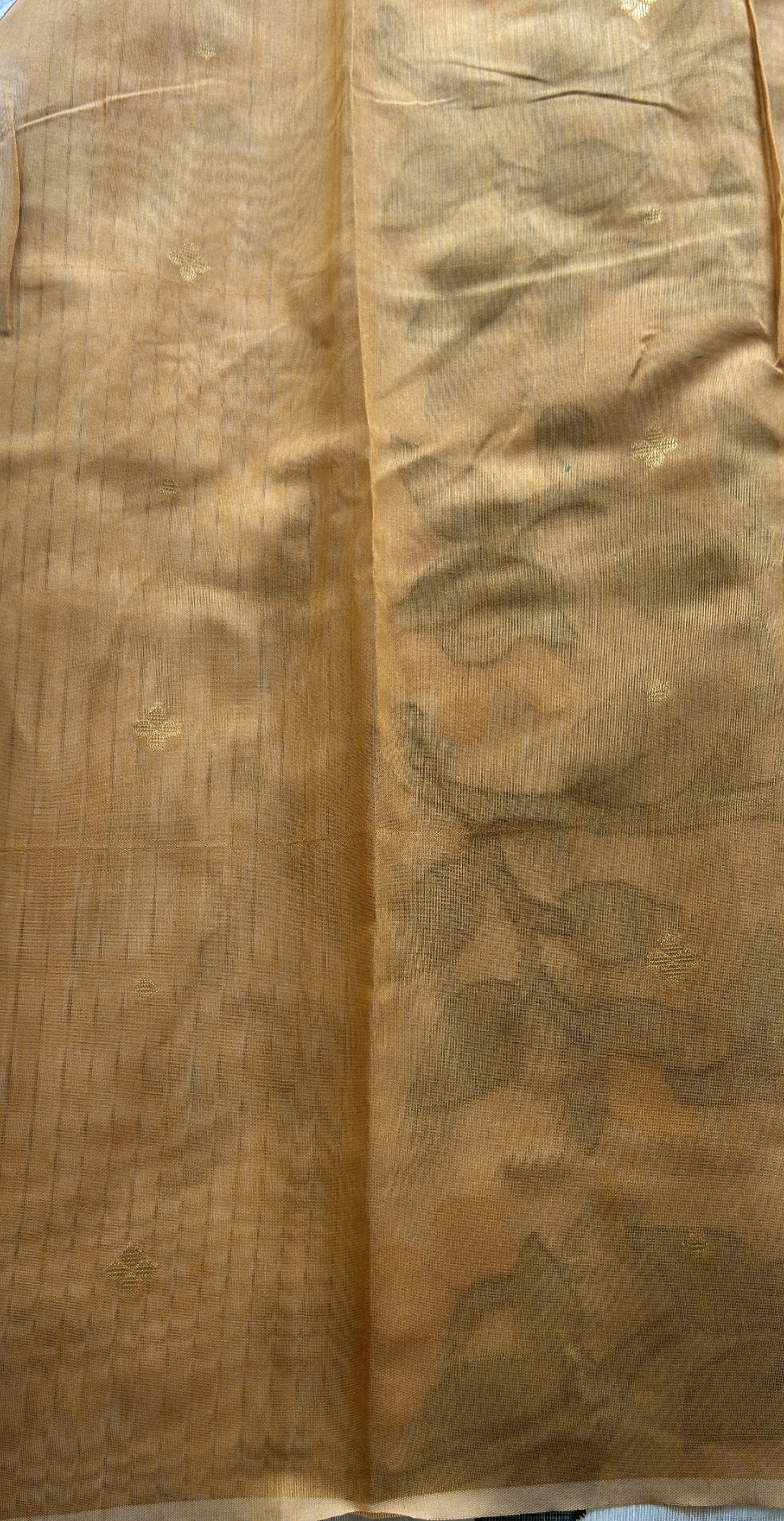 Fancy Linen Allover Saree Off White Colored Complemented with a Borderless. - Sampradaya Designer Studio