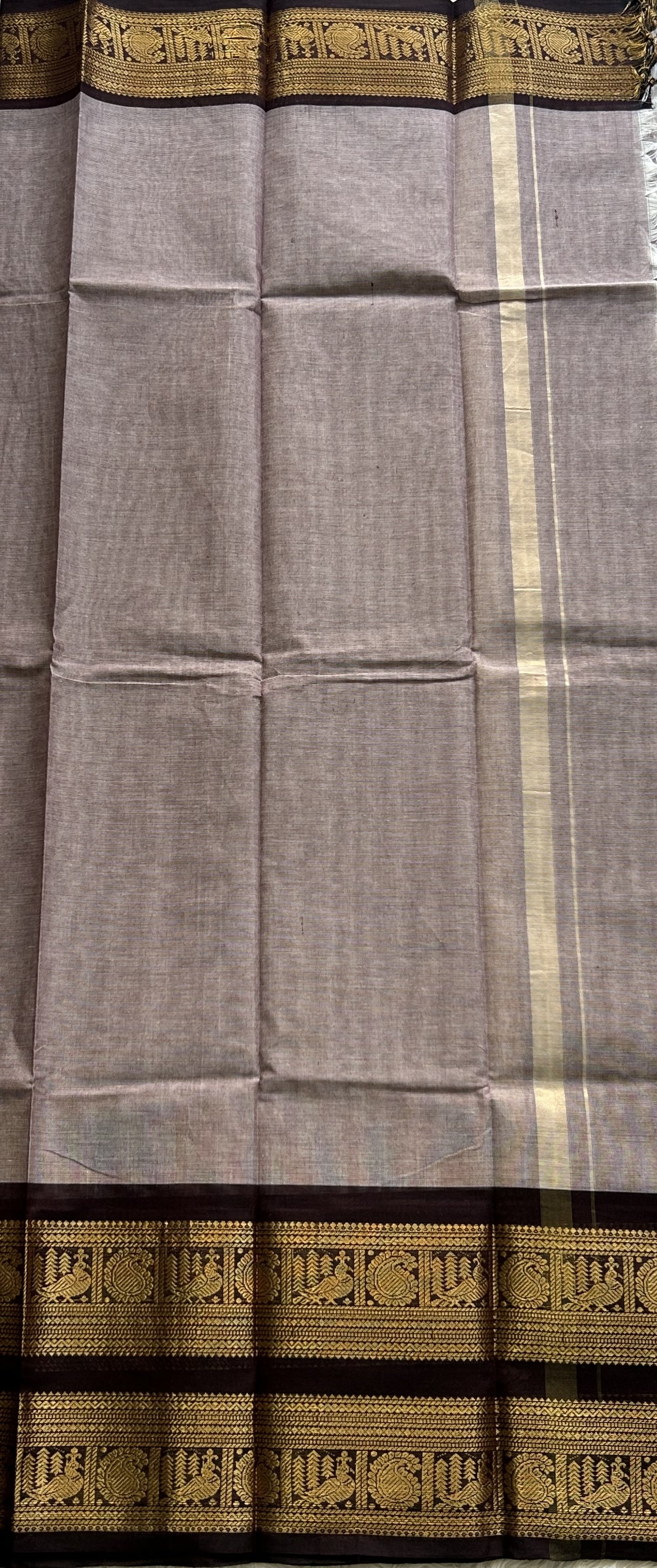 Pale Purple Color Kanchi Cotton Dress Material