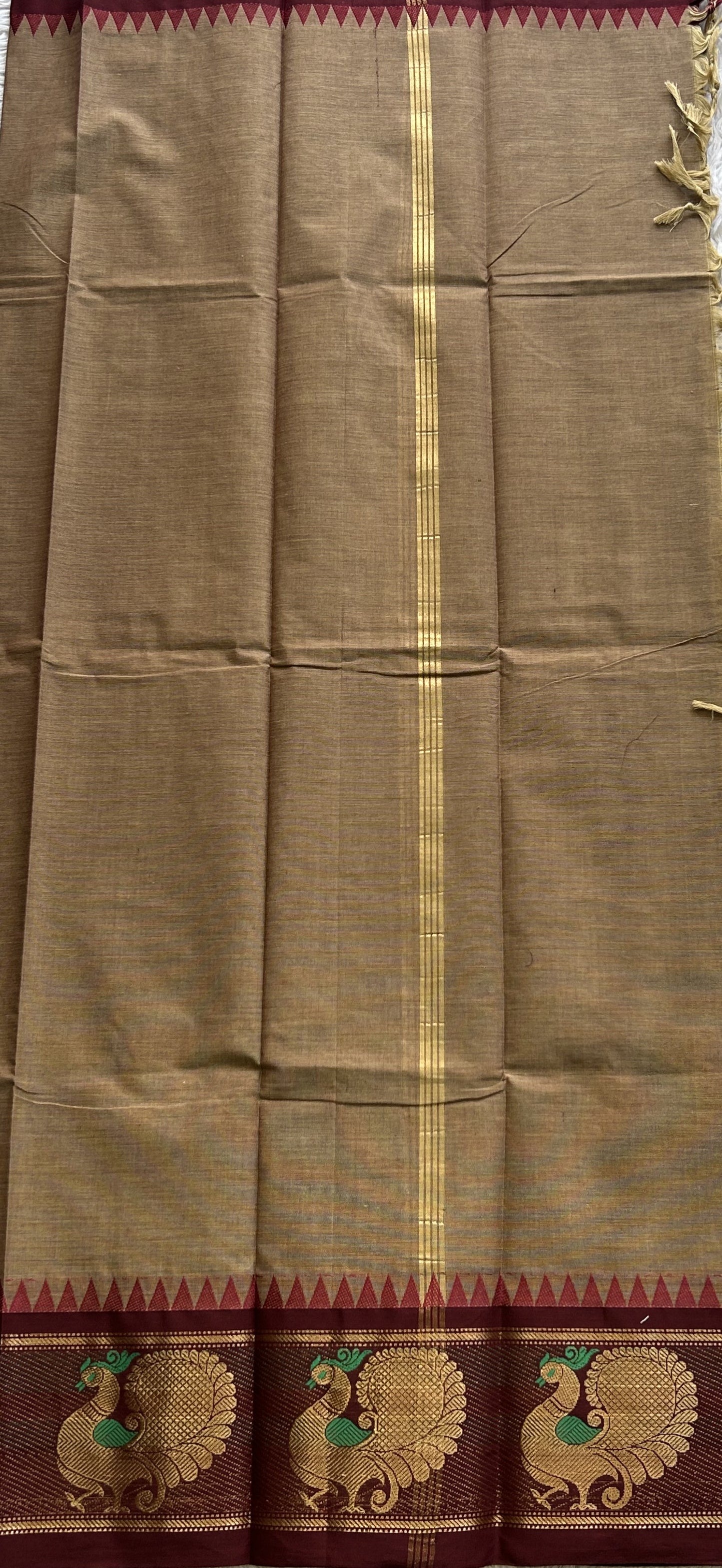 Snuff Color Kanchi Cotton Dress Material