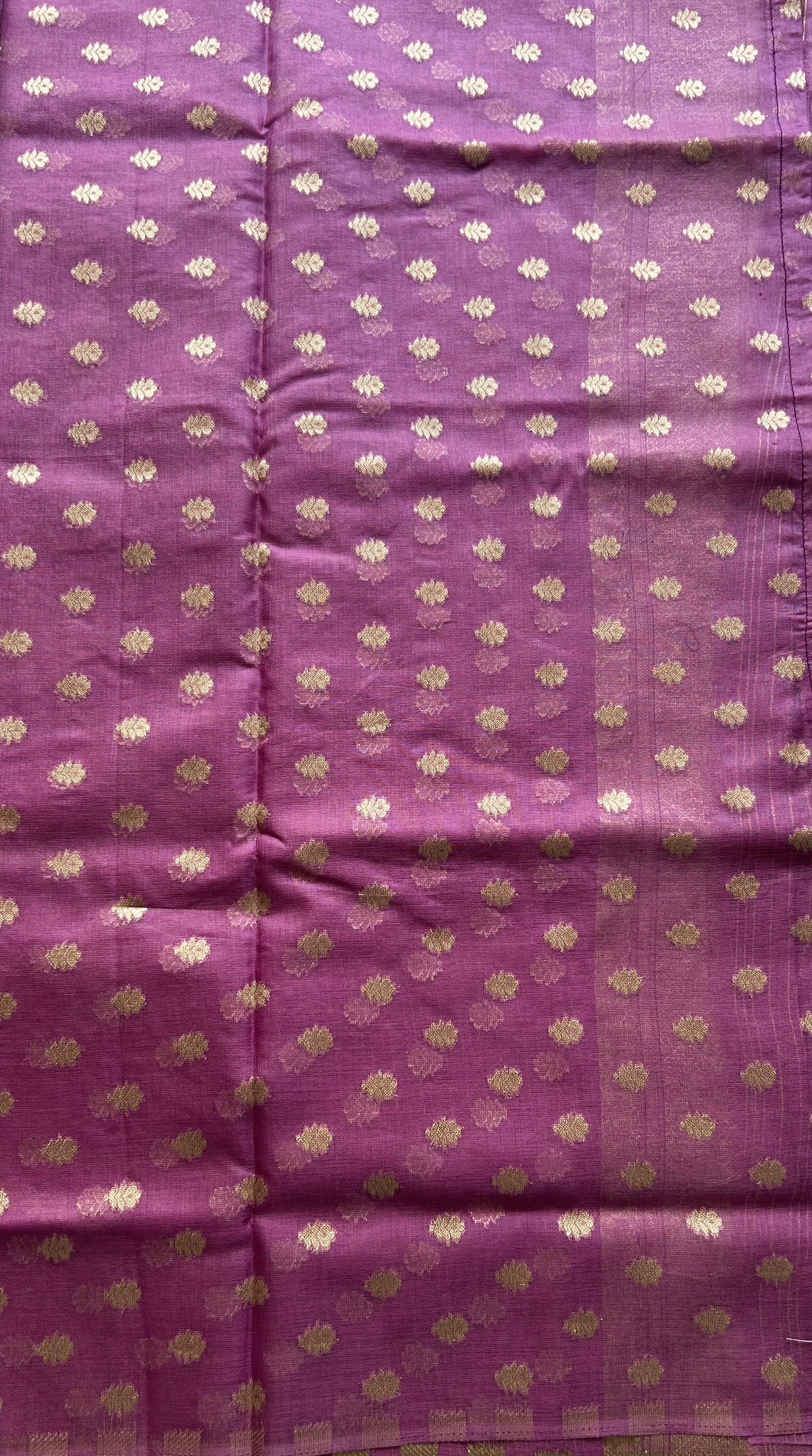 Semi Raw Silk Tissue Saree Baby Pink Colored Elegantly Paired with a Zari Border. - Sampradaya Designer Studio