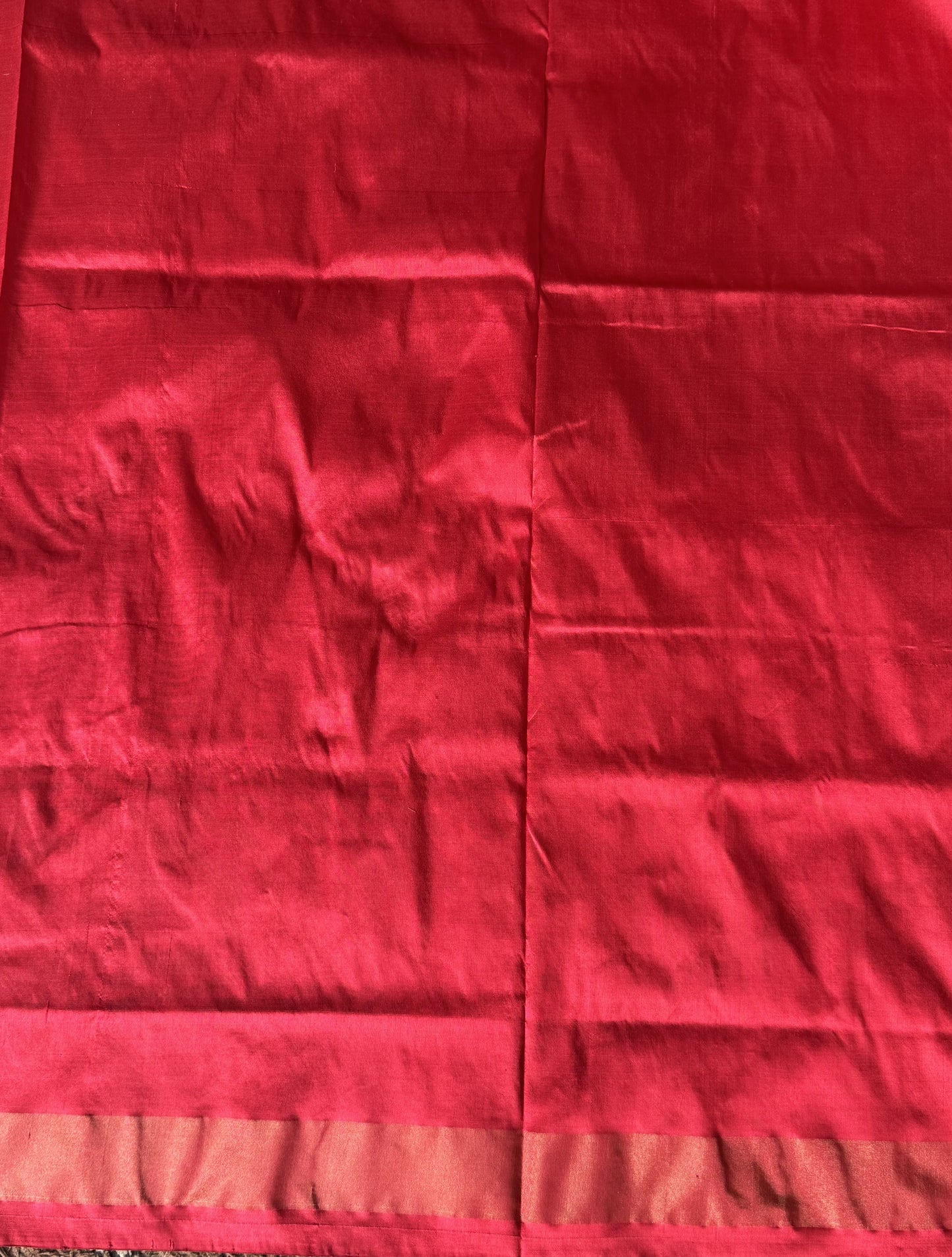 Ikkat Pattu Saree Light Gray colored complemented with a Zari border. - Sampradaya Designer Studio