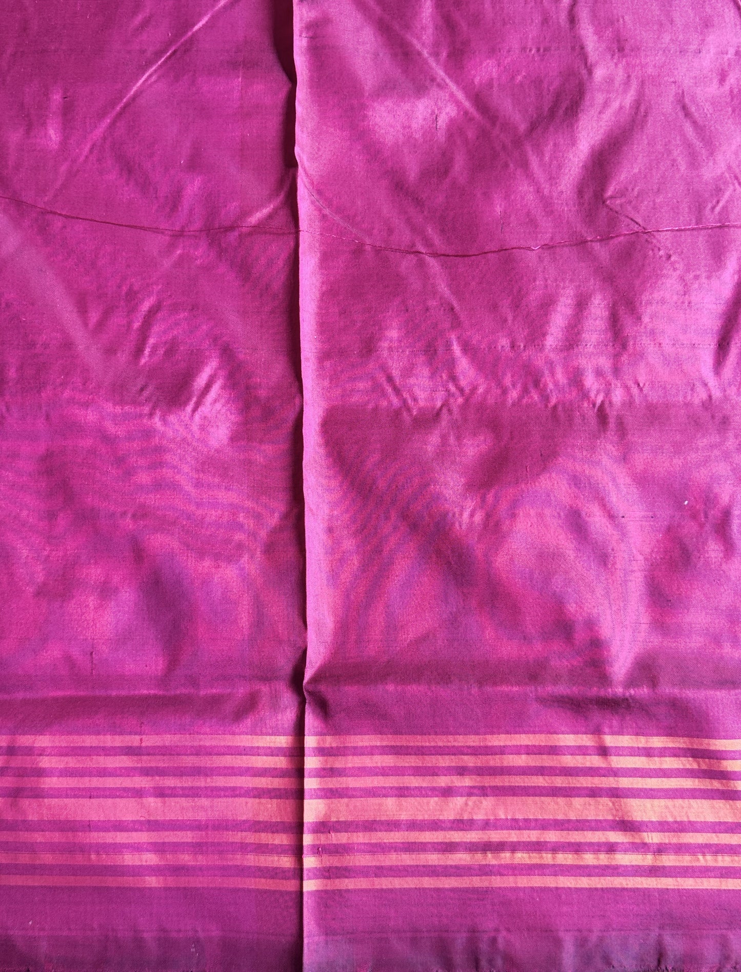 Ikkat Pattu Saree Rose Pink colored complemented with a Patola border. - Sampradaya Designer Studio
