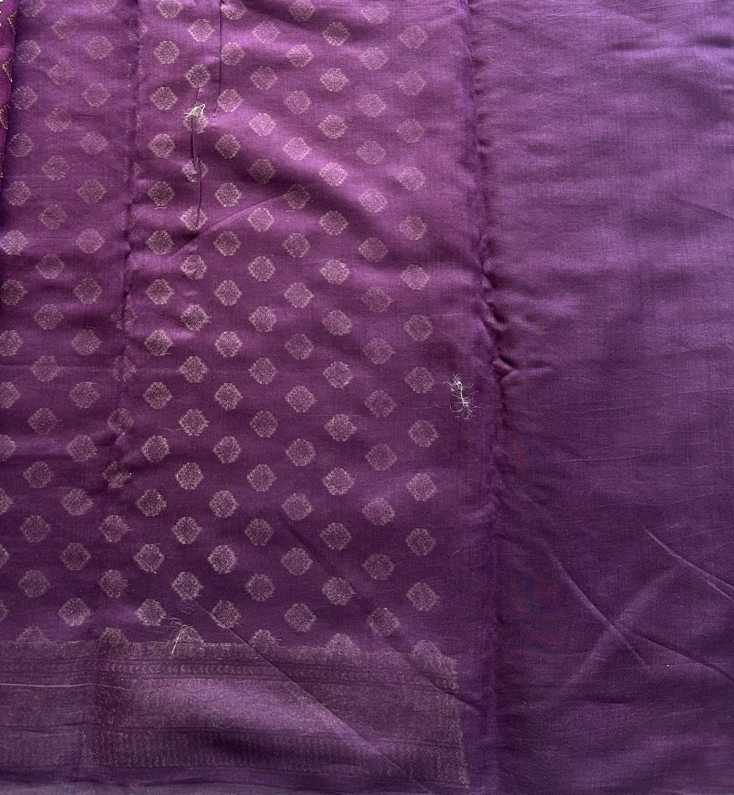 Violet Maheshwari Cotton Saree For Women - Elegant Office & Daily Wear.