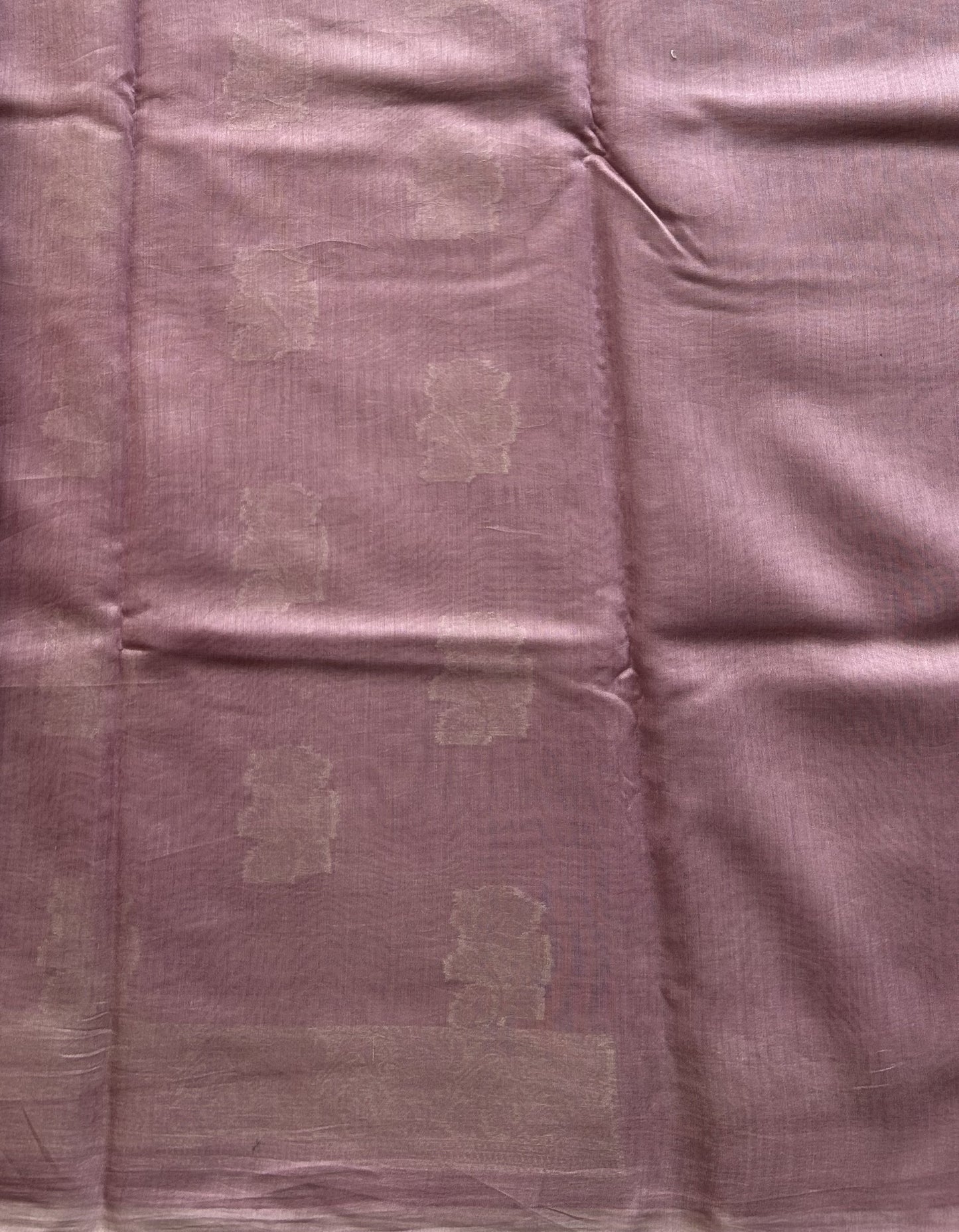 Lavender Maheshwari Cotton Saree For Women - Elegant Office & Daily Wear.