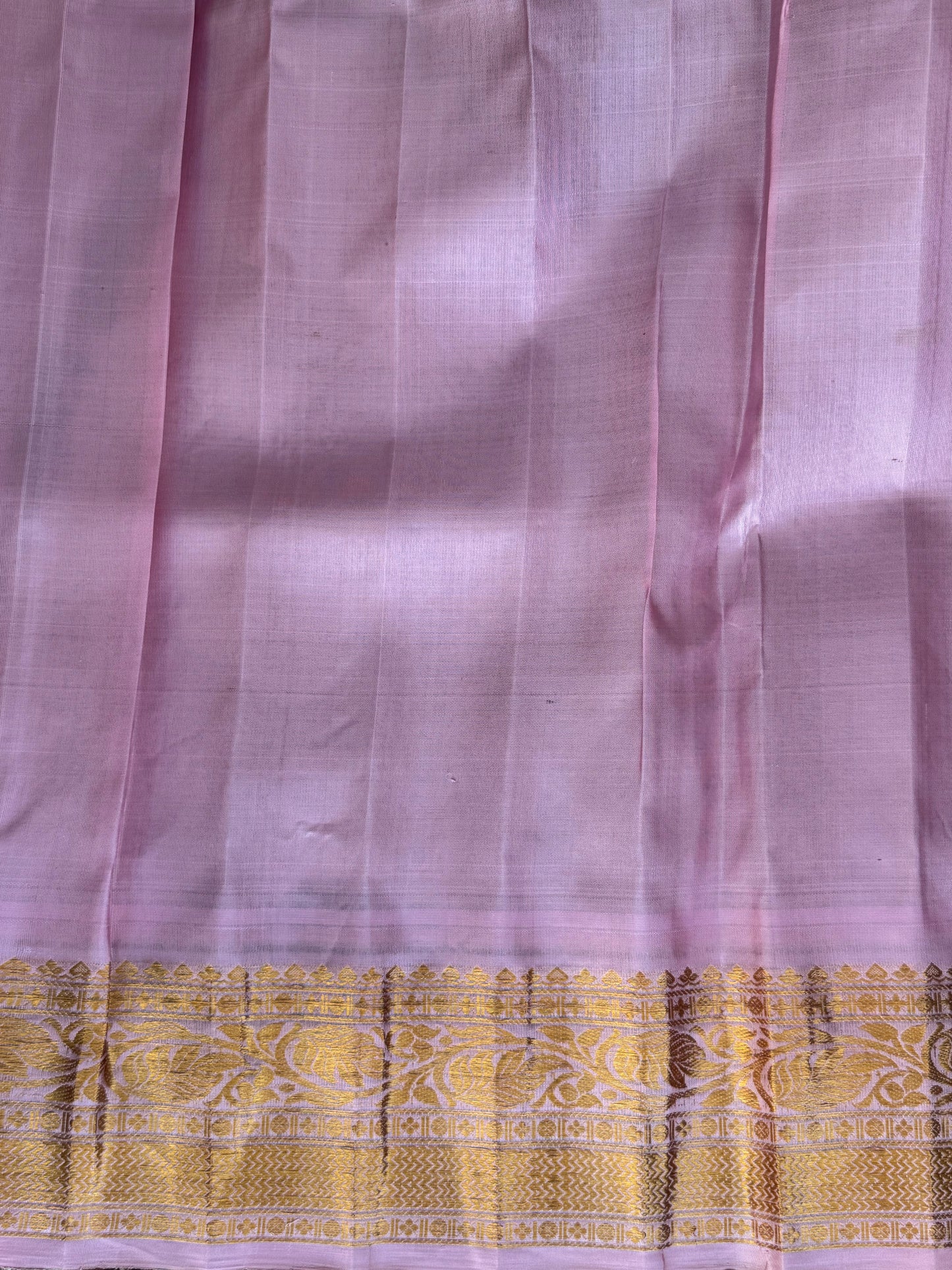Gadwal Silk Saree Chocolate Brown Colored Complemented With a Zari Border - Sampradaya Designer Studio