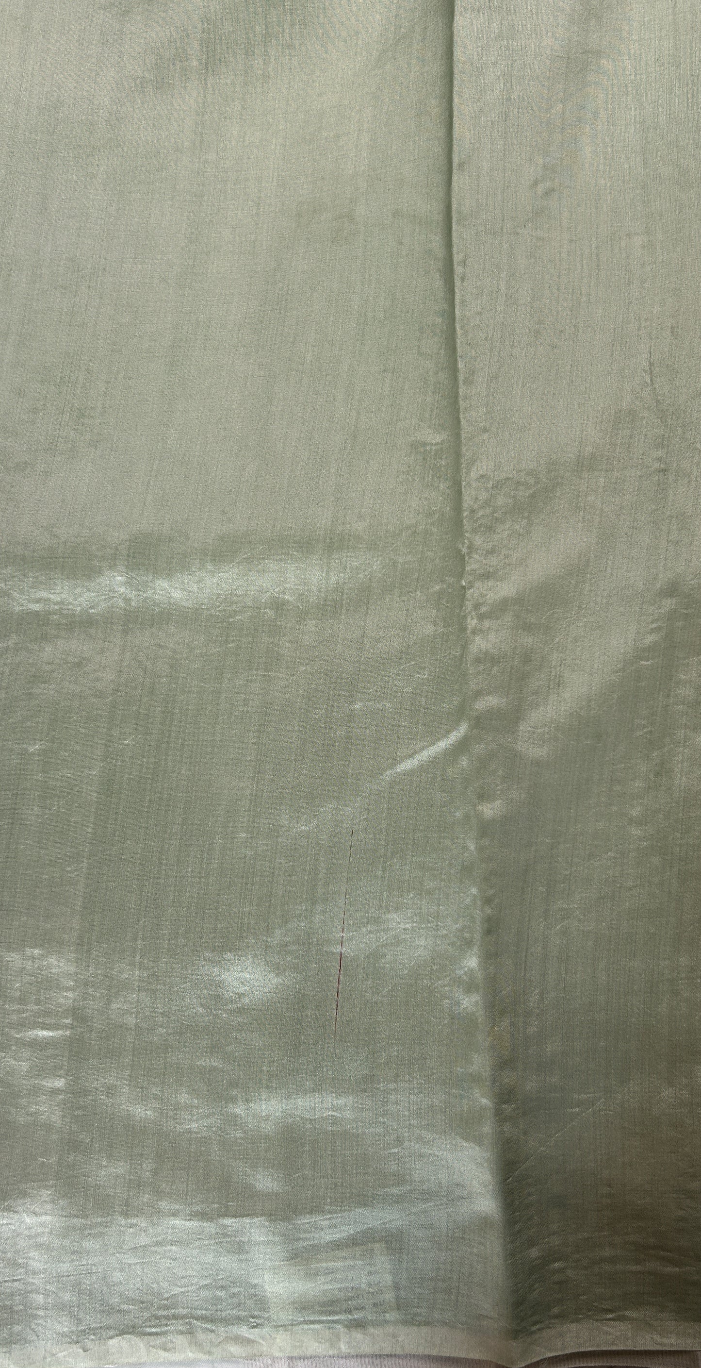 Banarasi Kora Silk Saree Sea Green Colored Complemented with a Zari Border. - Sampradaya Designer Studio