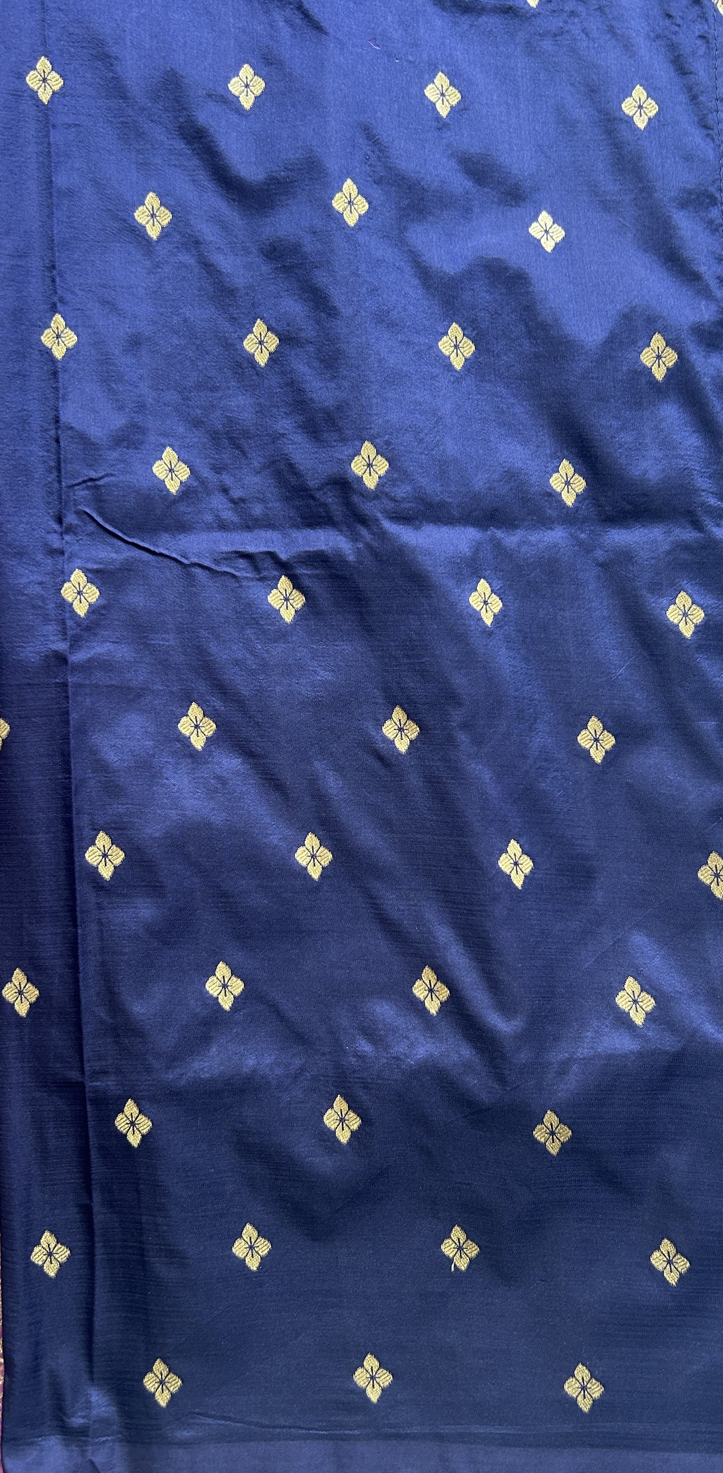 Semi Tussar Saree Lavender Colored Complemented with a Borderless. - Sampradaya Designer Studio