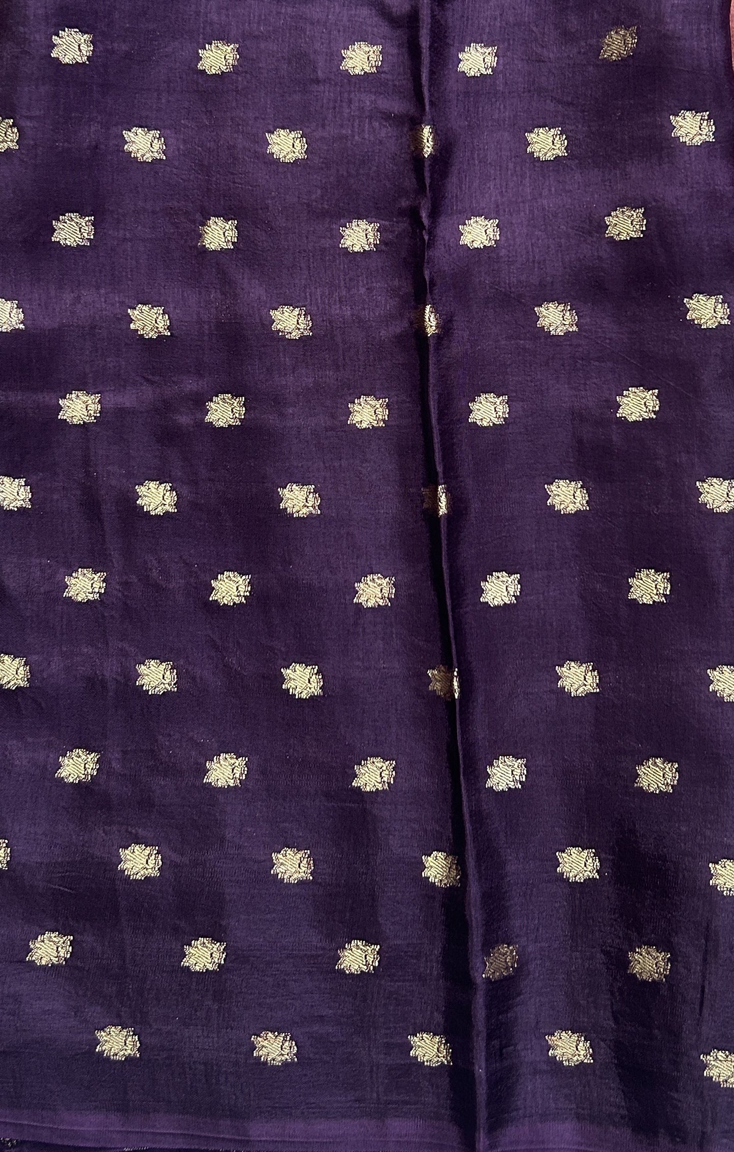 Satin Silk Saree Rust Colored Complemented with a Zari Border. - Sampradaya Designer Studio