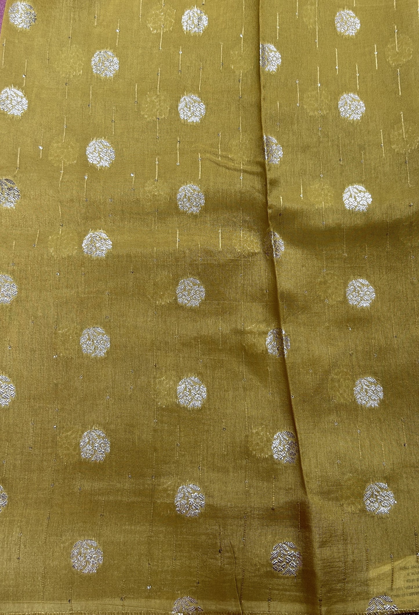 Satin Georgette Saree Soft Pink Colored Complemented with a Zari Border. - Sampradaya Designer Studio