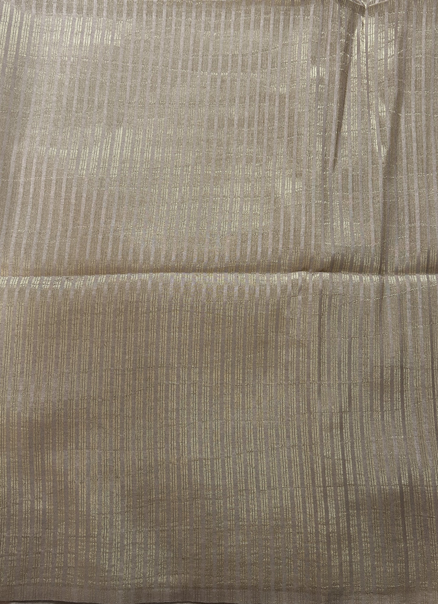 Semi Tussar Tissue Designer Saree Almond colored complemented with a Plain Border. - Sampradaya Designer Studio