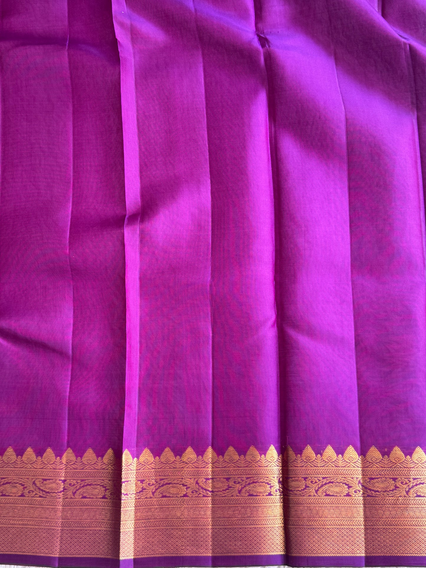 Pure Kanjivaram Silk Saree | Pink With Gold Zari Border | Handloom | Silk Mark Certified