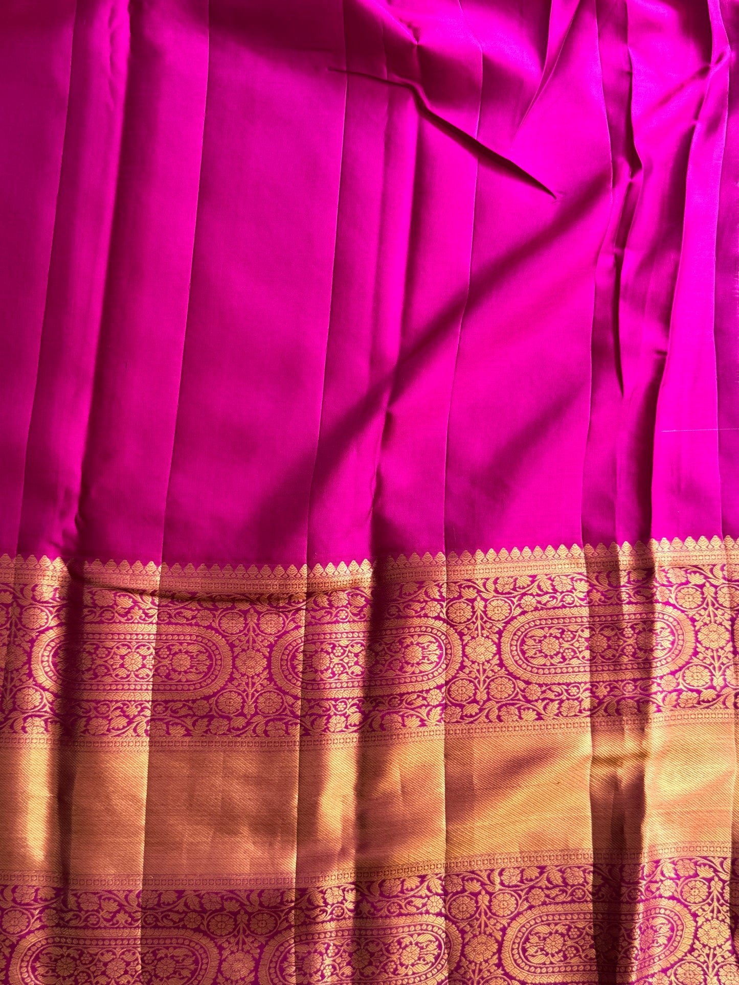 Blue Kanjivaram Silk Saree | Weaving Border With Geometric Pattern & Parrot Butta | Handloom | Silk Mark Certified