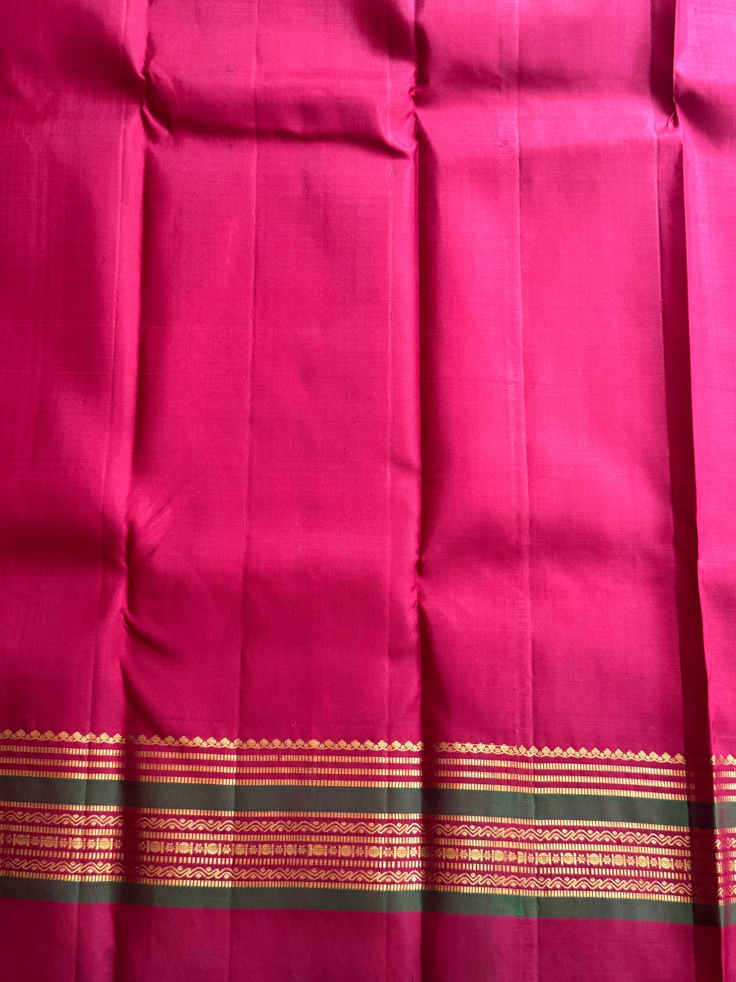 Maroon Pure Kanjivaram Silk Saree | Gap Border with Rudraksha & Swan Butti | Handloom | Silk Mark Certified