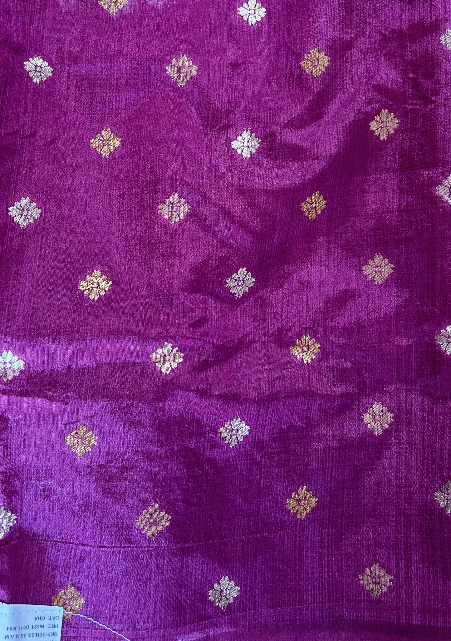 Semi Raw Silk Saree Beige Colored Complemented with a Zari Border. - Sampradaya Designer Studio