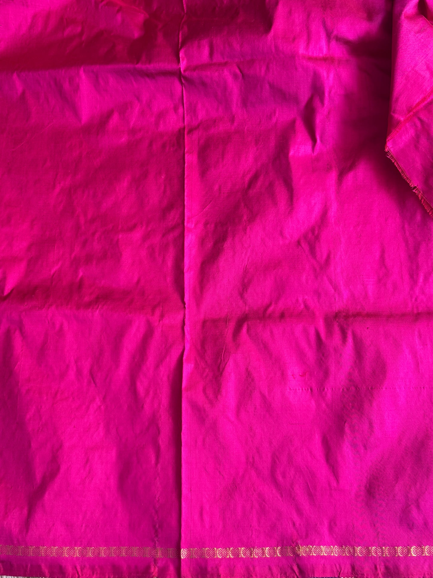 Wine Pochampally Ikkat Silk Saree with Zari Border | Pure Handloom, Silk Mark Certified