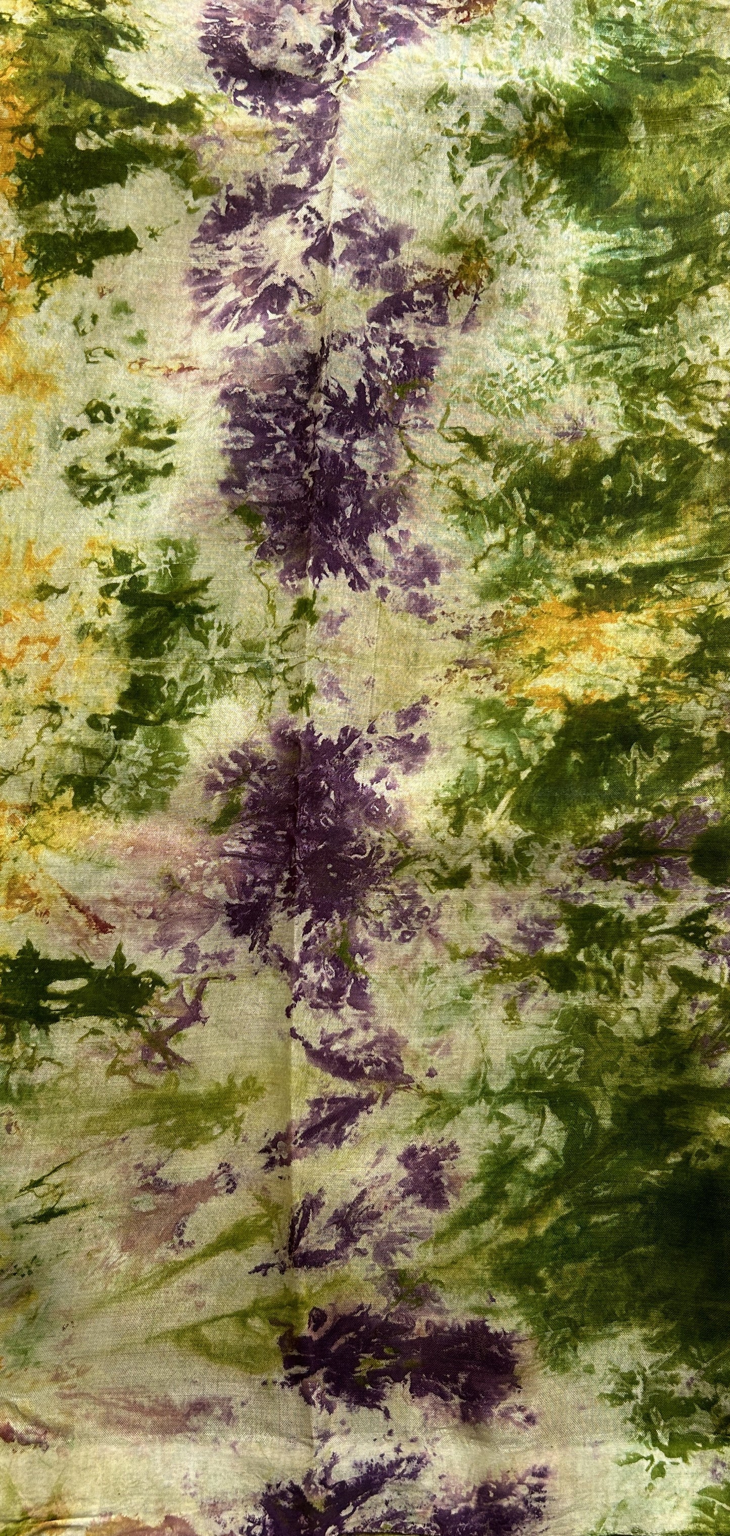Mangalagiri Pattu Shibori Saree Lavender colored complemented with a Borderless. - Sampradaya Designer Studio