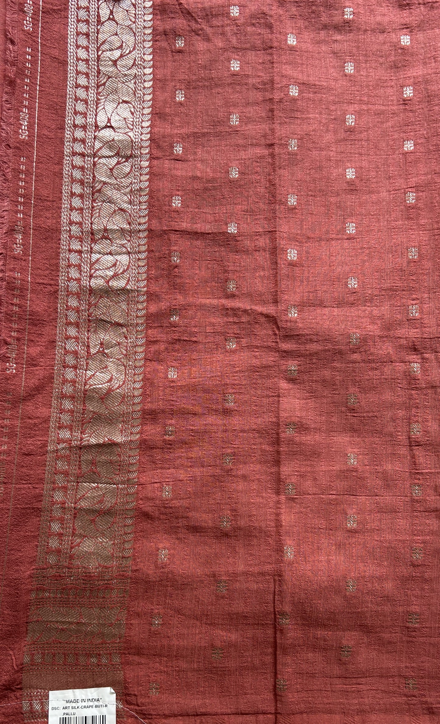 Semi Georgette Saree Hot Pink Colored Elegantly Paired with a Zari Border. - Sampradaya Designer Studio
