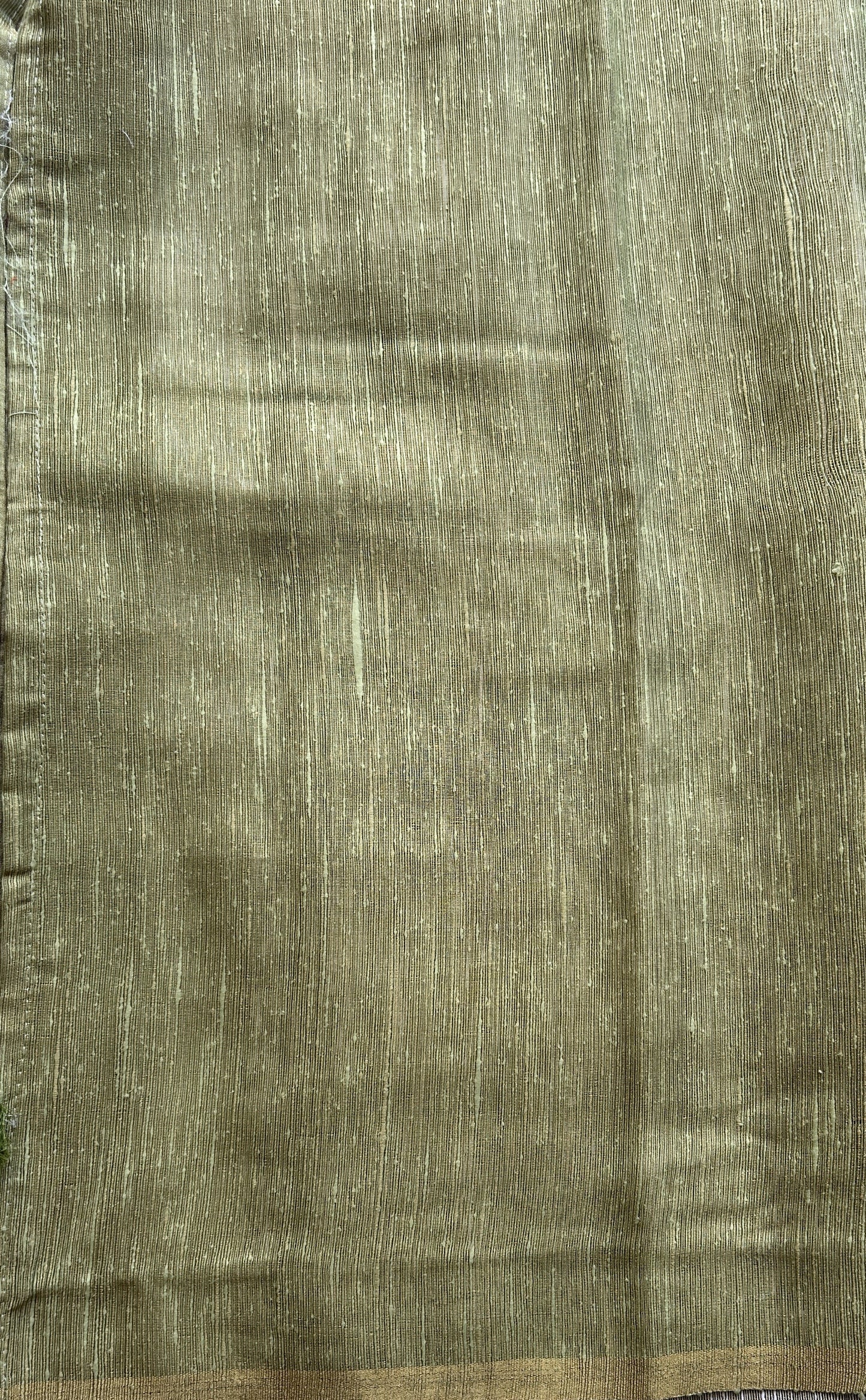 Banarasi Tissue Fancy Saree Parrot Green Colored Paired with a Borderless. - Sampradaya Designer Studio