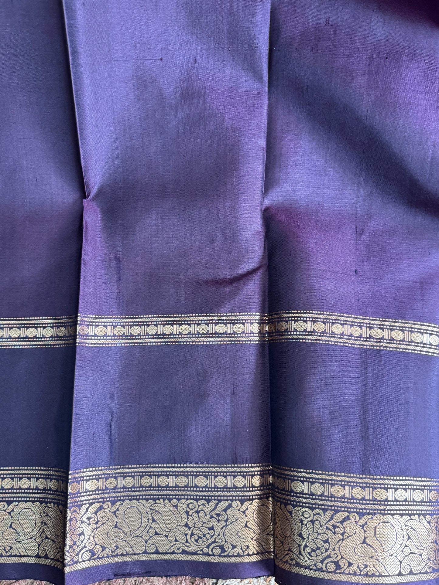 Pink Pure Kanjivaram Silk Saree | Gap Border With Peacock Butta | Handloom | Silk Mark Certified