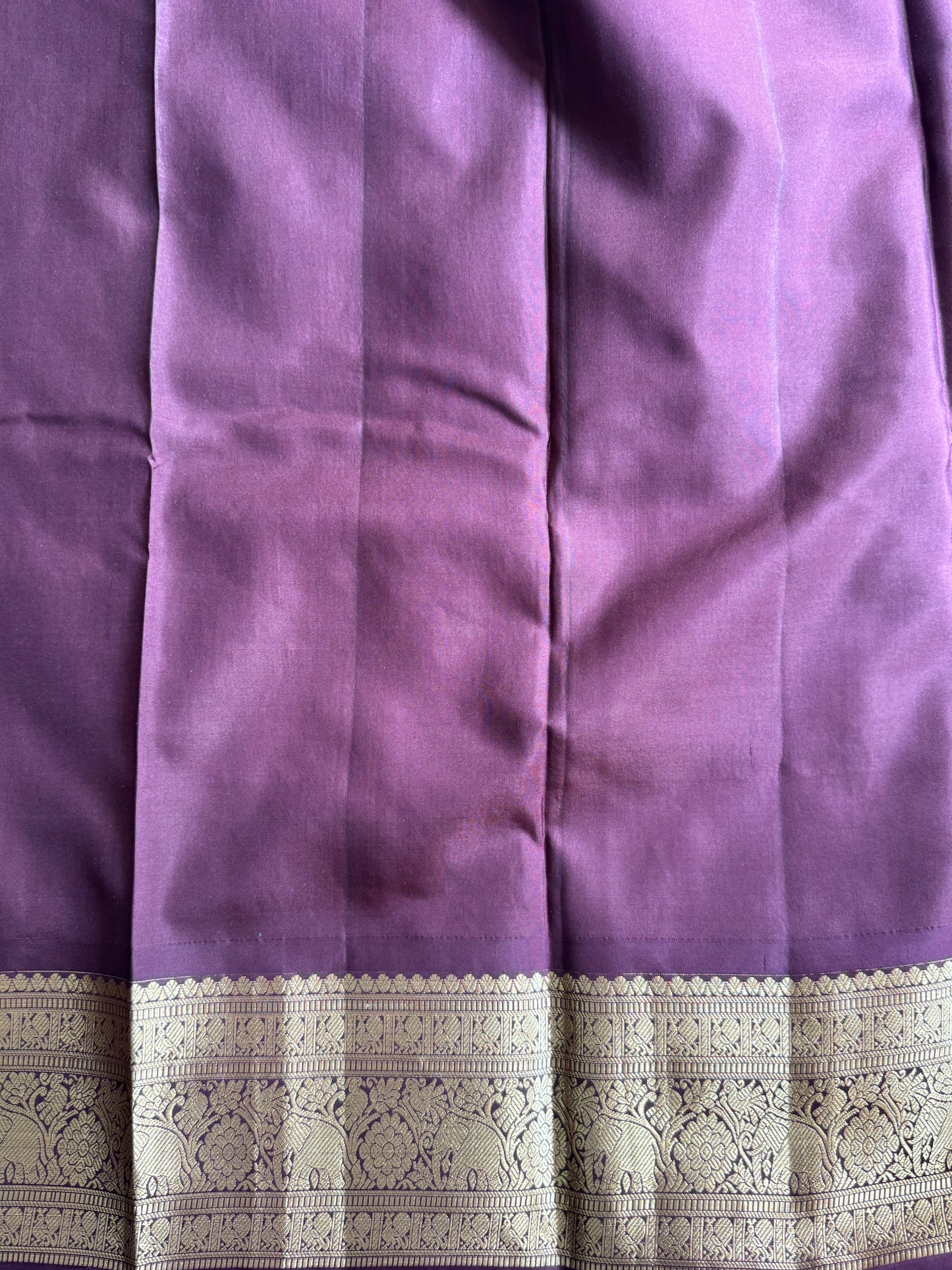 Pure Kanjivaram Silk Saree | Pink With Gold Zari Border | Handloom | Silk Mark Certified