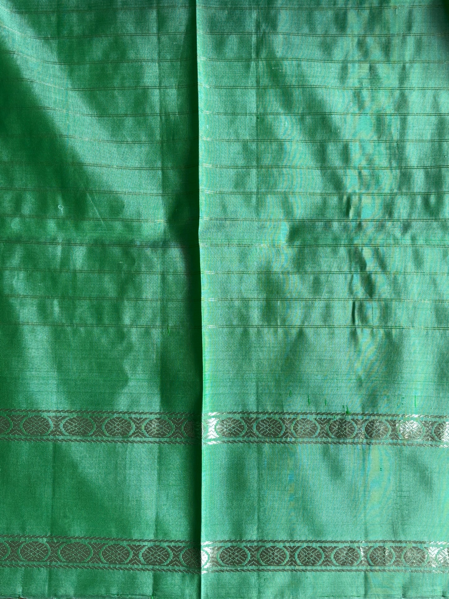 Gadwal Silk Saree Red Colored Complemented With Zari Border. - Sampradaya Designer Studio