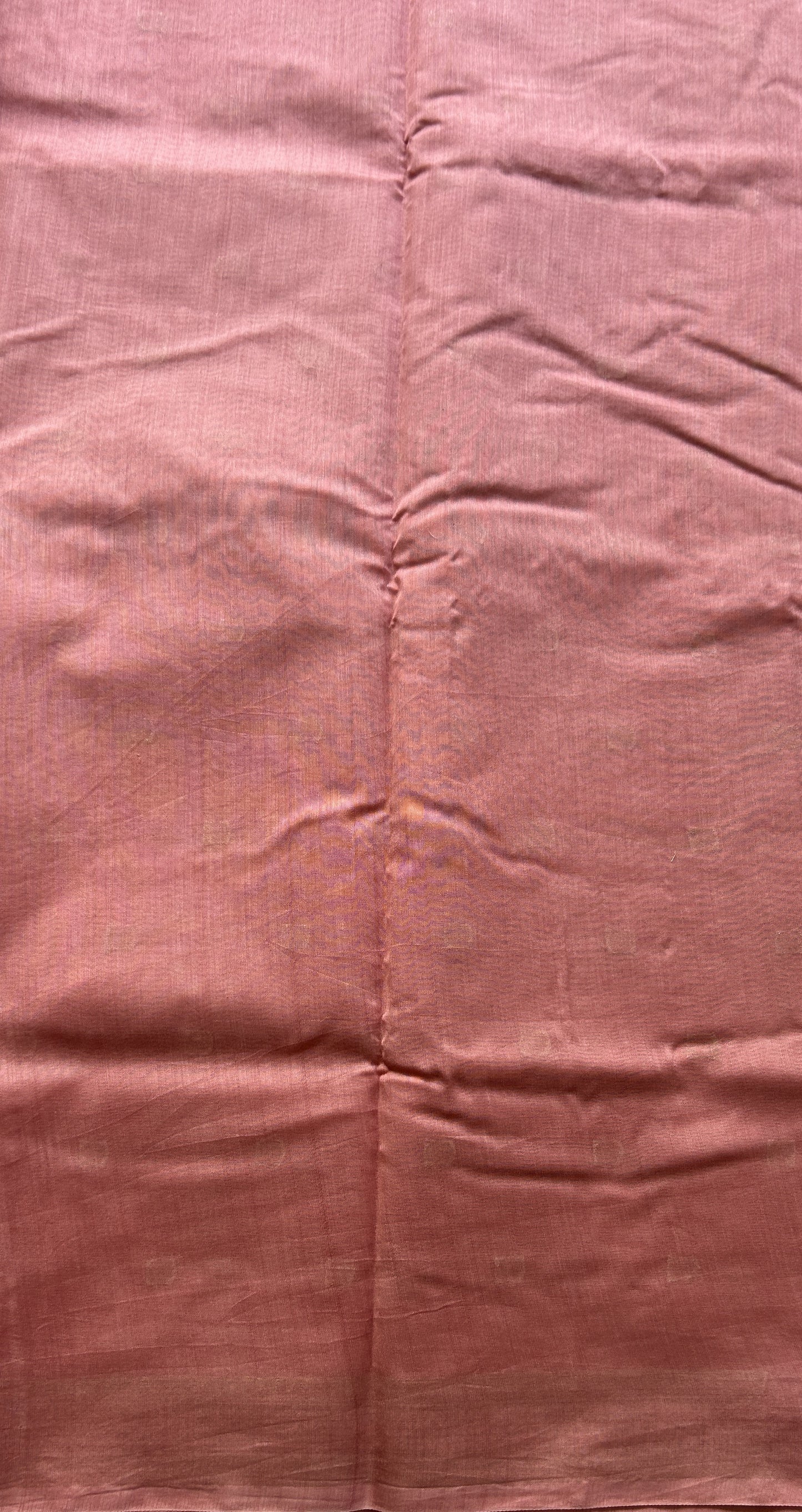 Maheshwari Chanderi Cotton Saree Light Pink Colored Elegantly Paired with a Zari Border. - Sampradaya Designer Studio