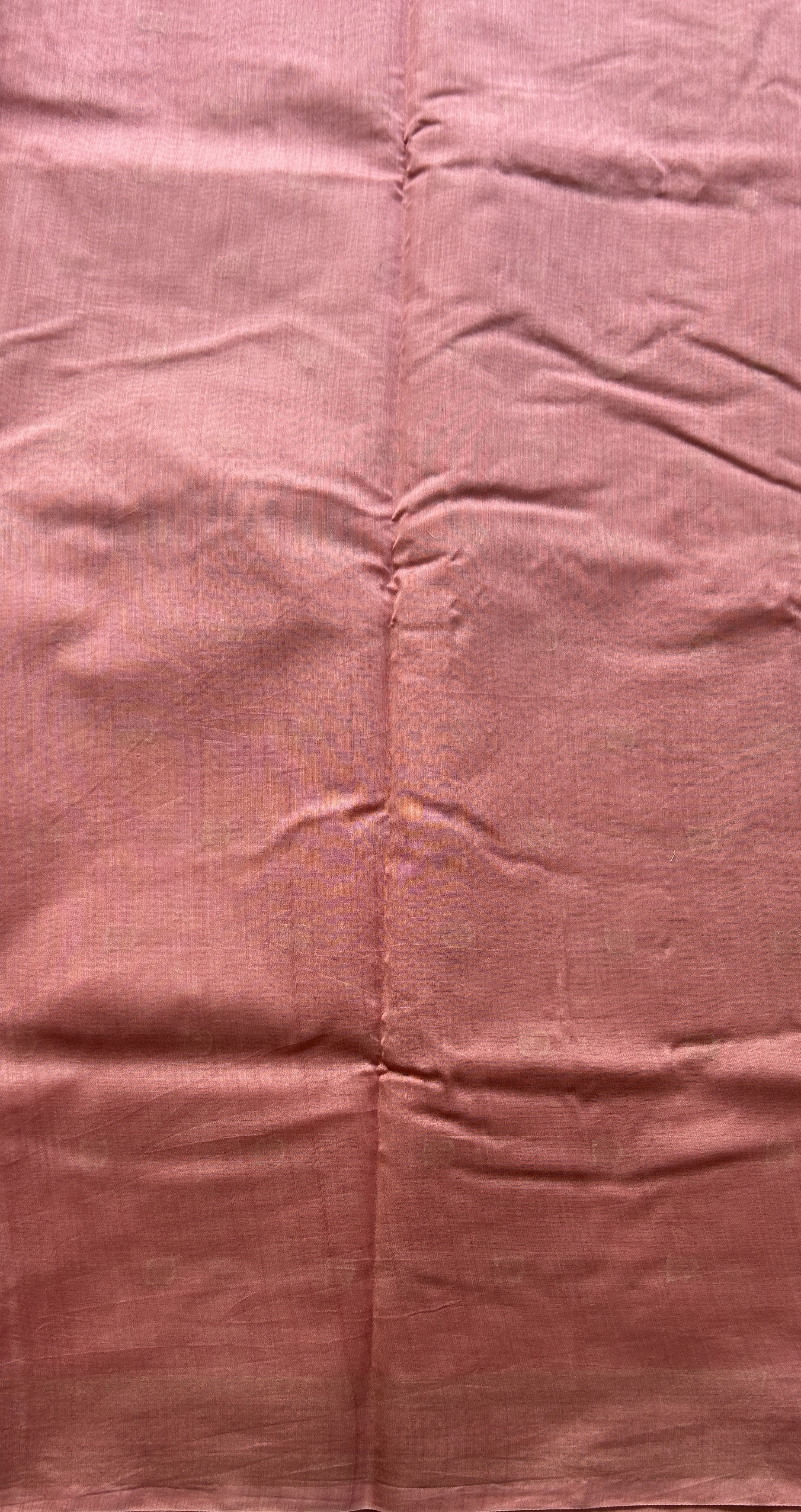 Maheshwari Chanderi Cotton Saree Light Pink Colored Elegantly Paired with a Zari Border. - Sampradaya Designer Studio