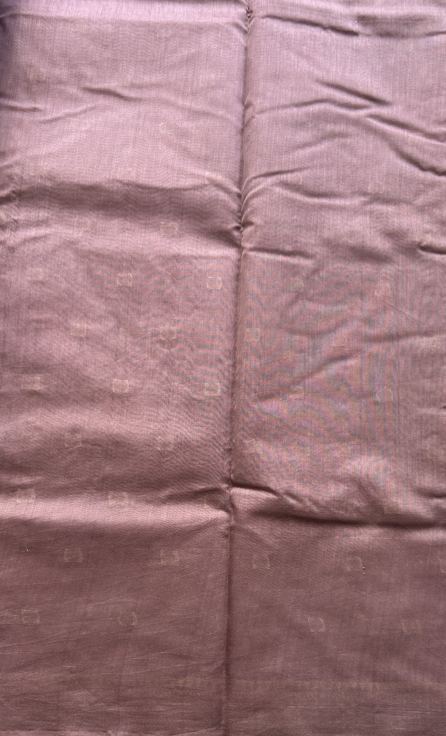 Maheshwari Chanderi Cotton Saree Lavender Colored Elegantly Paired with a Zari Border. - Sampradaya Designer Studio
