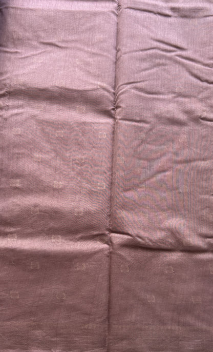 Maheshwari Chanderi Cotton Saree Lavender Colored Elegantly Paired with a Zari Border. - Sampradaya Designer Studio