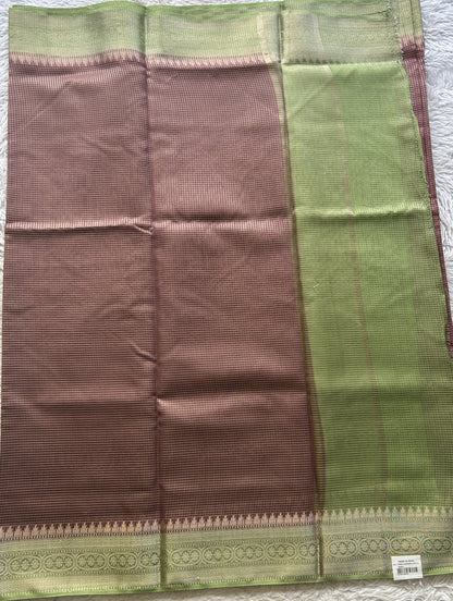 Viscose Georgette Saree Dark Onion Pink Colored Complemented with a Zari Border. - Sampradaya Designer Studio