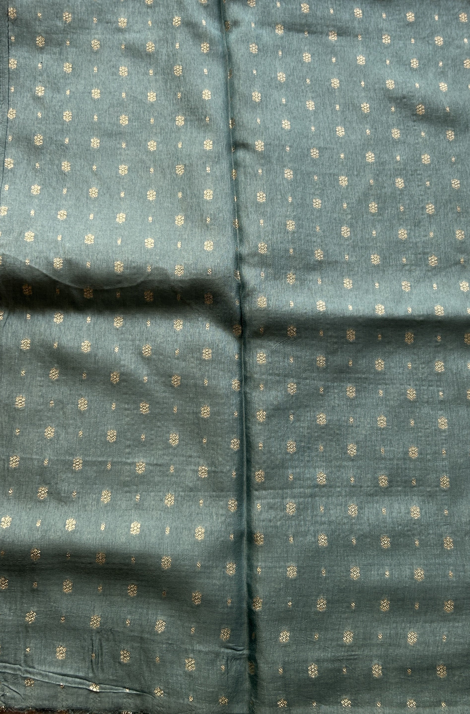Satin Georgette Saree Peach Colored Elegantly Paired with a Zari Border. - Sampradaya Designer Studio