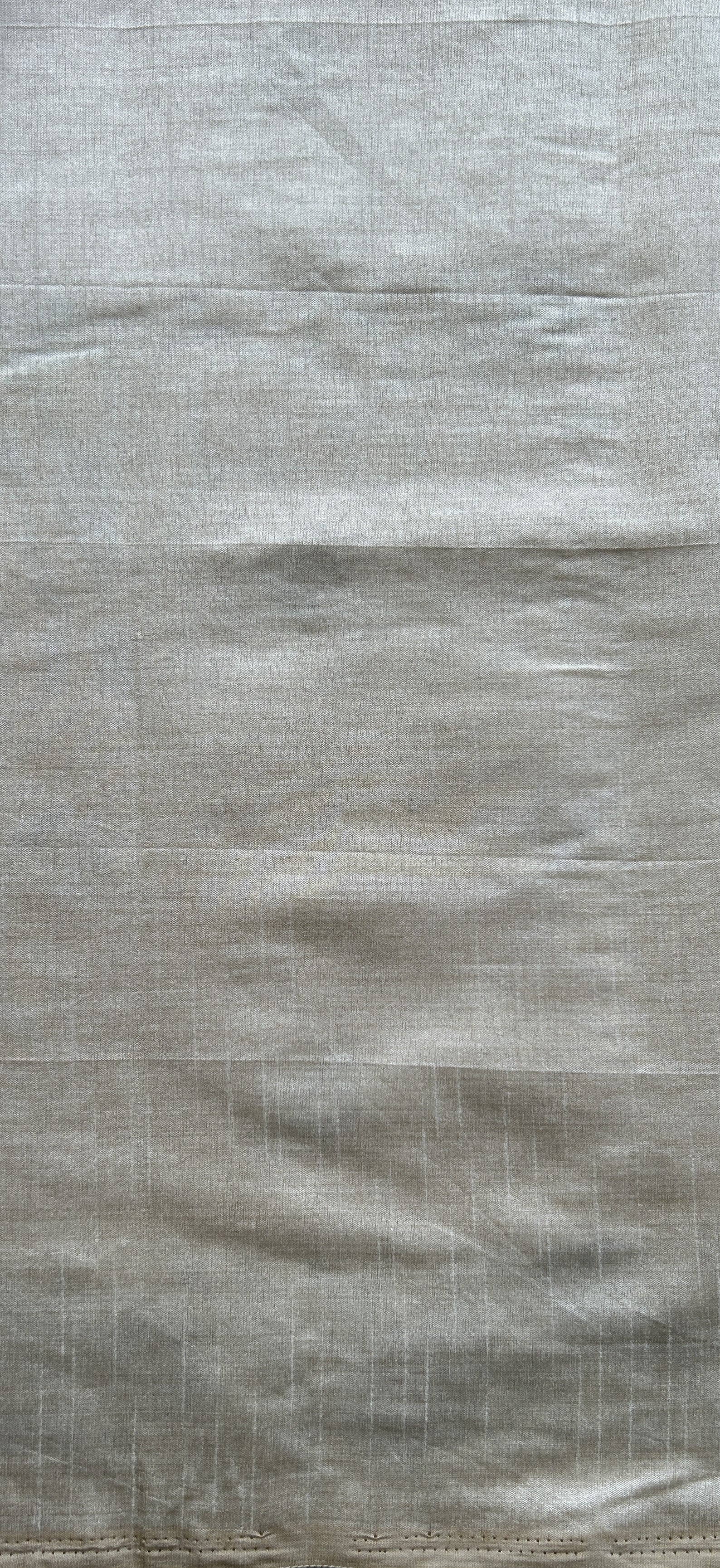 Semi Tussar Saree Off White Colored complemented with a Thread Embroidery Border. - Sampradaya Designer Studio