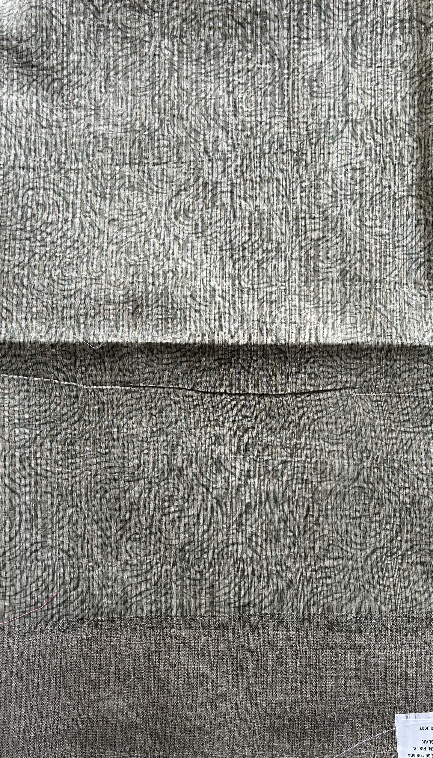 Semi Tussar Saree Light Green Colored complemented with a Zari Border. - Sampradaya Designer Studio