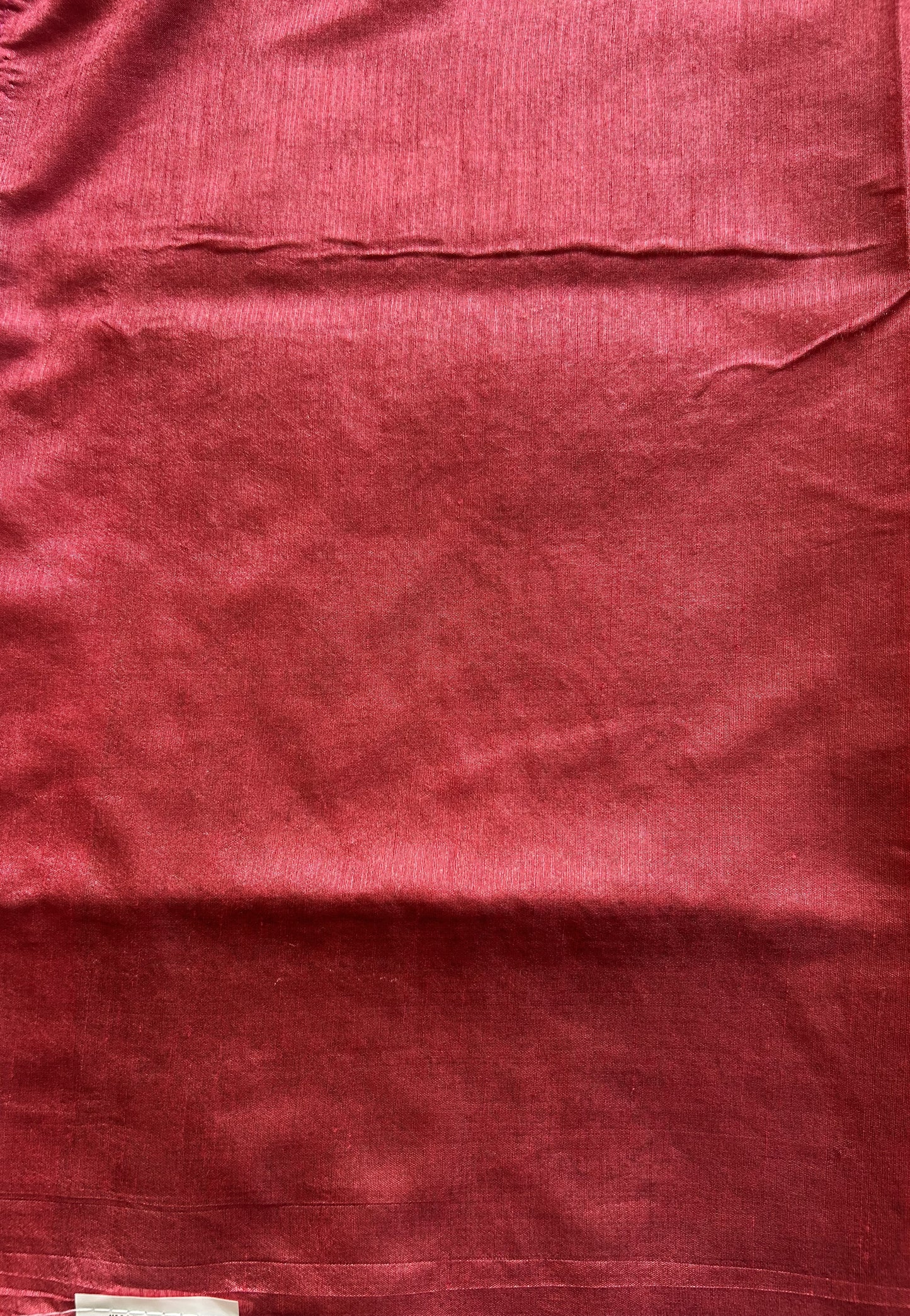 Semi Raw Silk Saree Pink Colored Elegantly paired with a Silver Zari Border. - Sampradaya Designer Studio