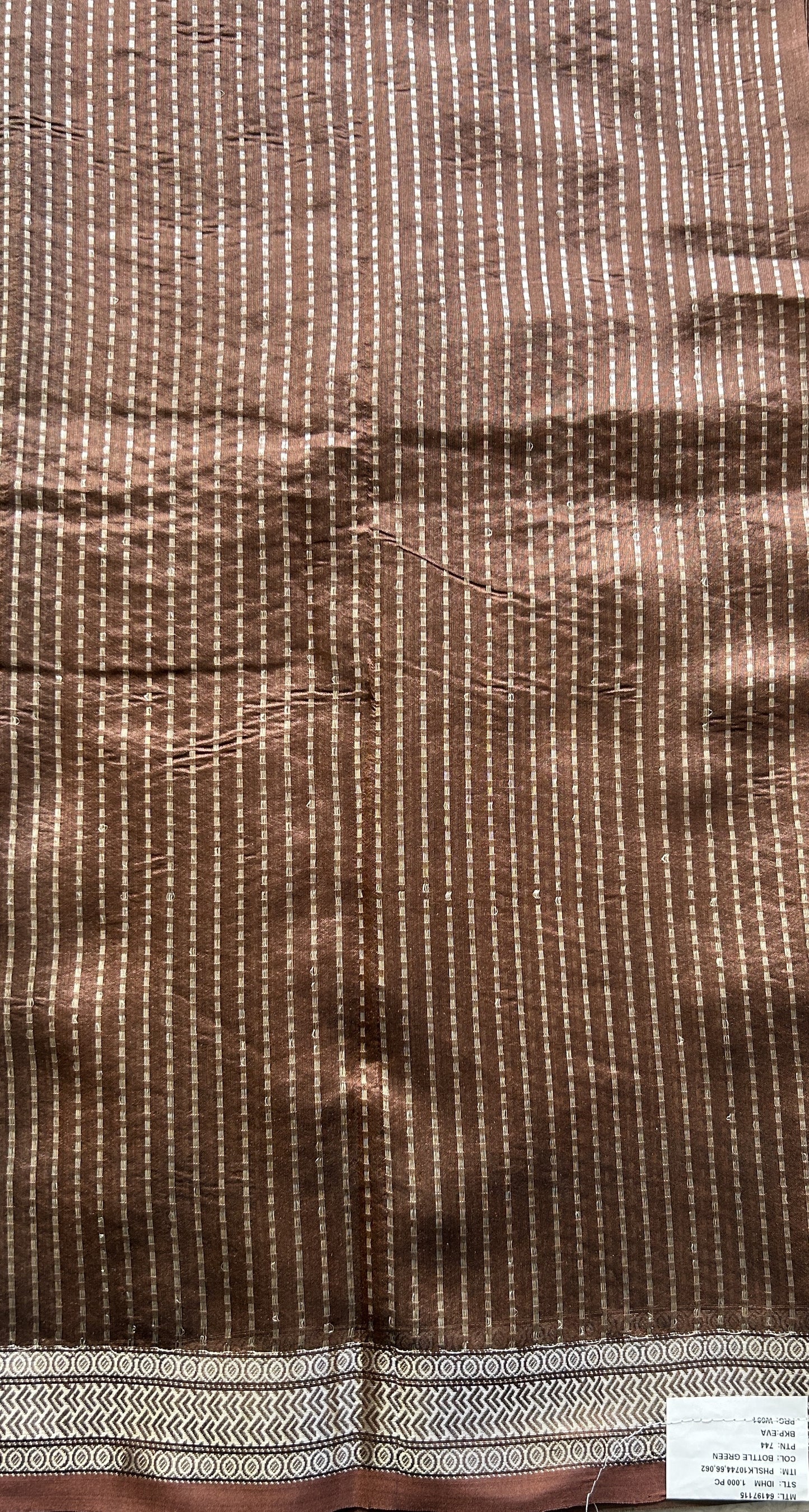 Banarasi Katan Silk Saree Green Colored Elegantly Paired with a Zari border. - Sampradaya Designer Studio