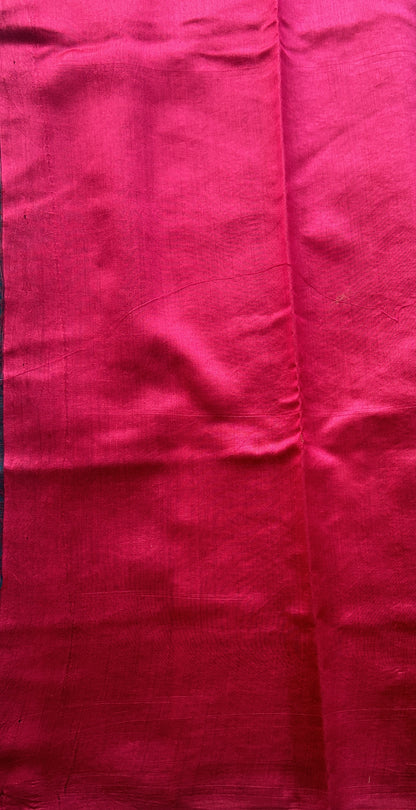 Chiniya Silk Saree German Blue Colored Elegantly Paired with a Zari Border. - Sampradaya Designer Studio
