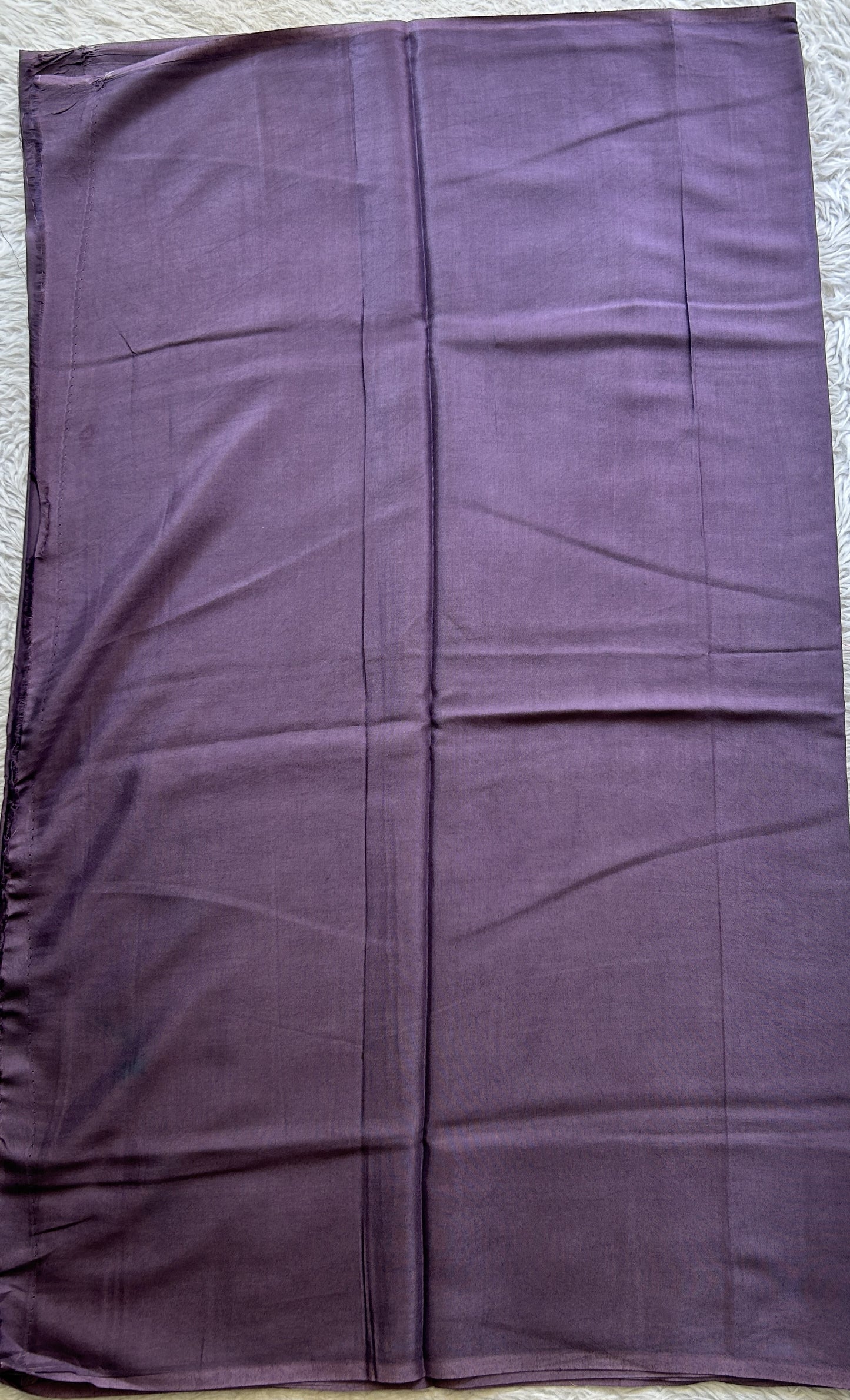Semi Tussar Silk Dress Material Lavender Colored Complemented with a Borderless. - Sampradaya Designer Studio