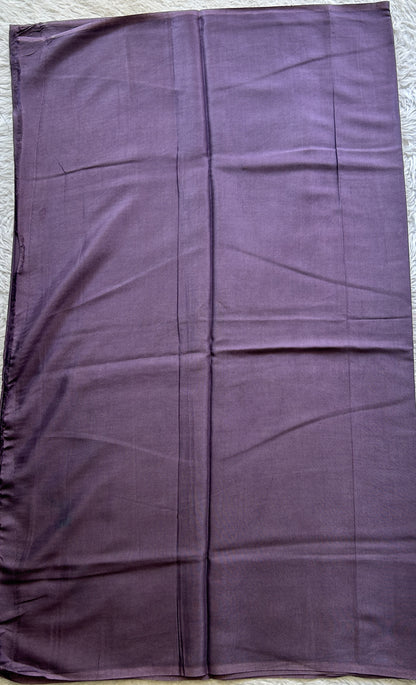 Semi Tussar Silk Dress Material Lavender Colored Complemented with a Borderless. - Sampradaya Designer Studio