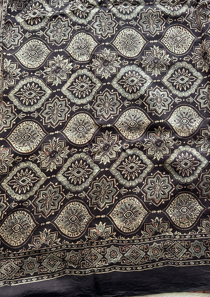 Bandhani Saree Hot Pink Colored Elegantly Paired with a Borderless. - Sampradaya Designer Studio